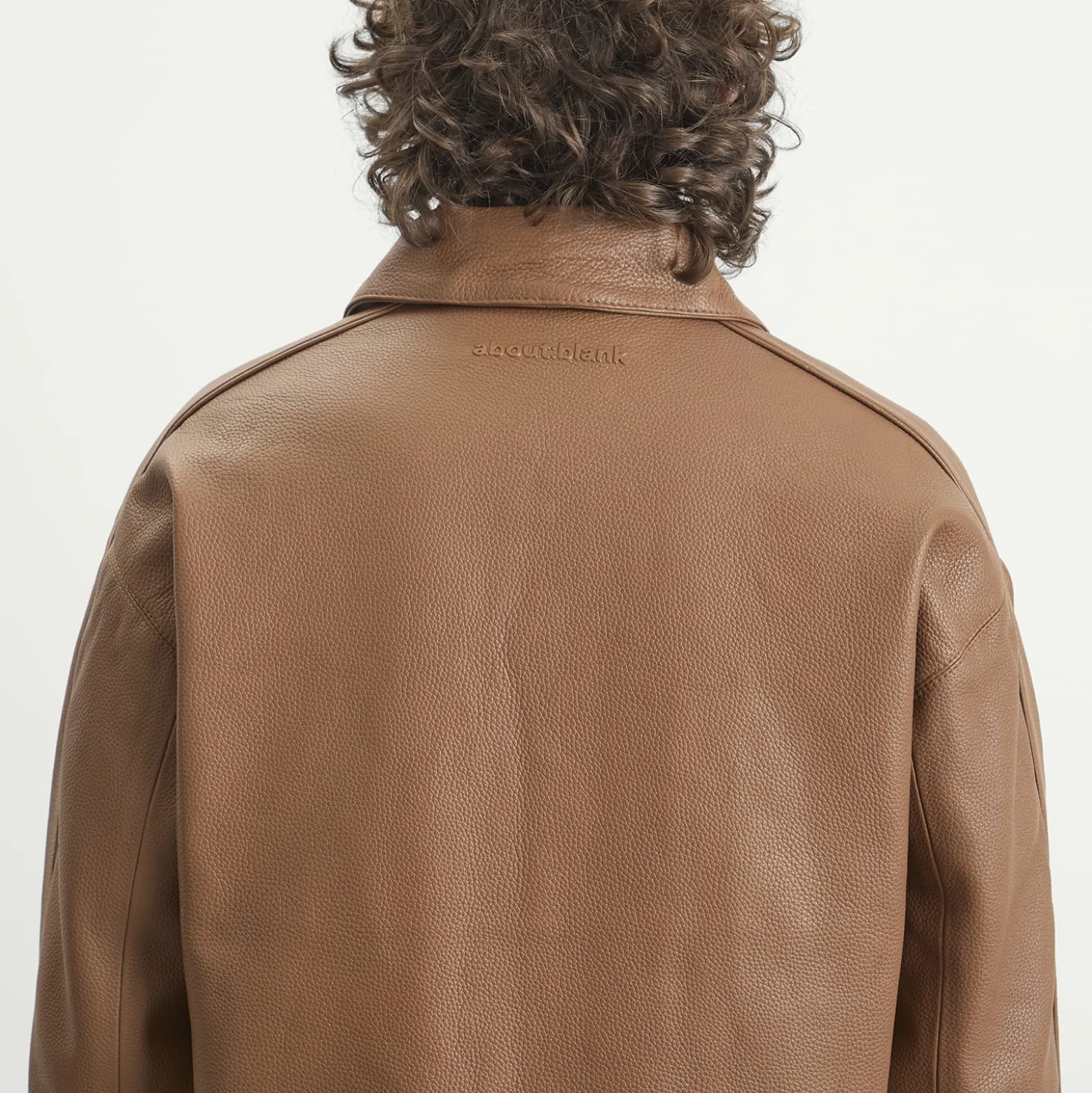 about:blank Leather Jacket