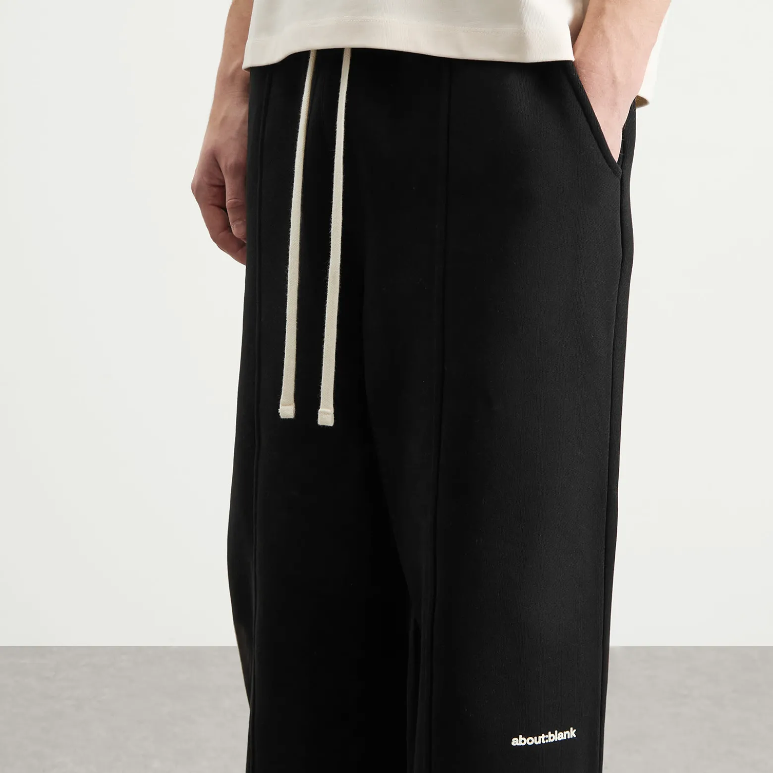 about:blank Pleated Sweatpant