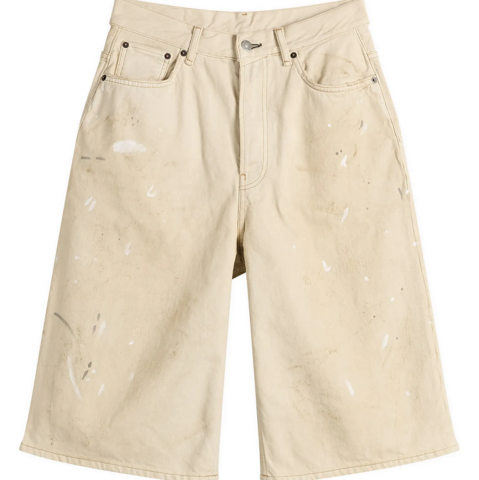 Acne Studios Judda White Trafalgar Denim Shorts