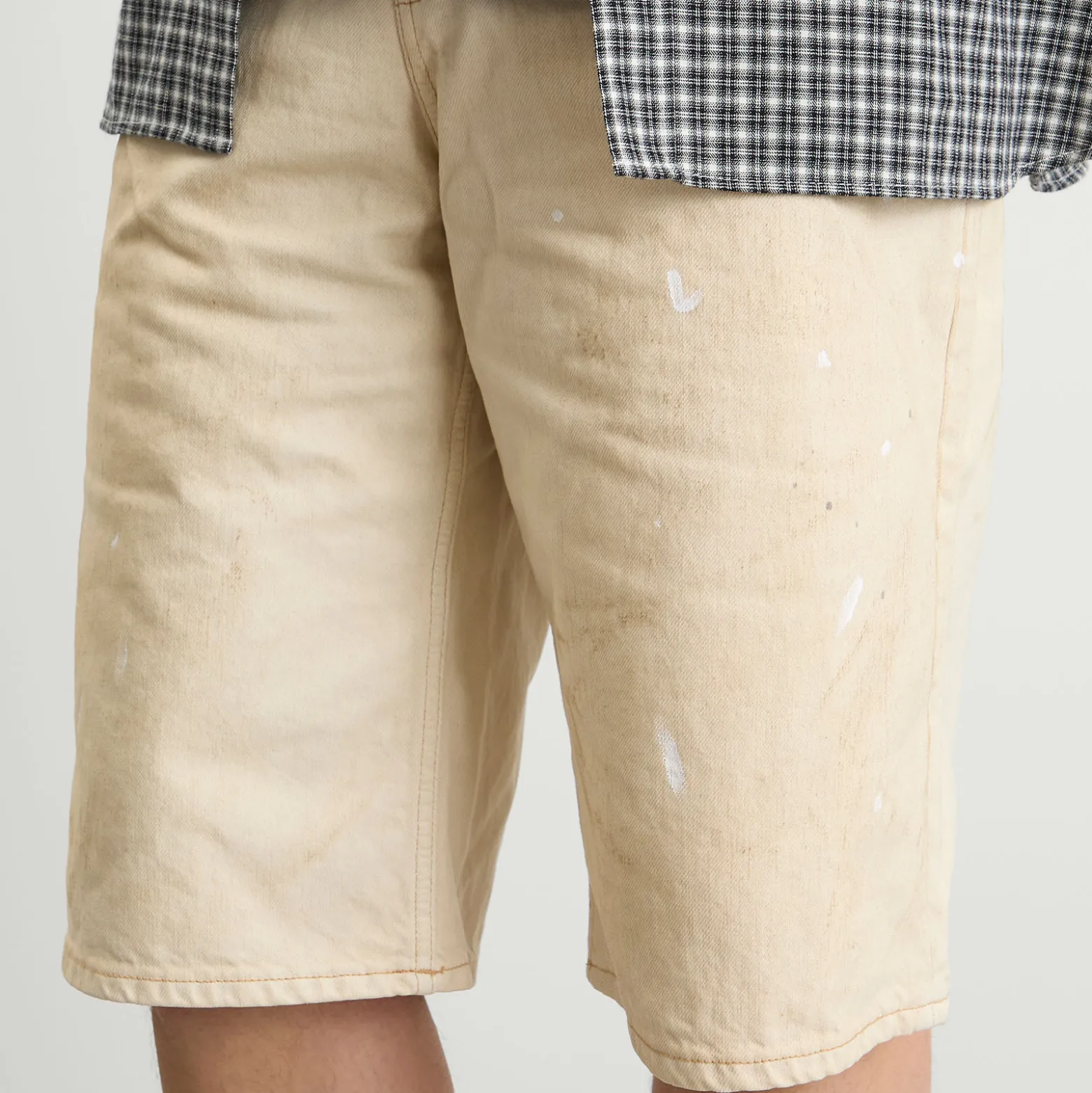 Acne Studios Judda White Trafalgar Denim Shorts