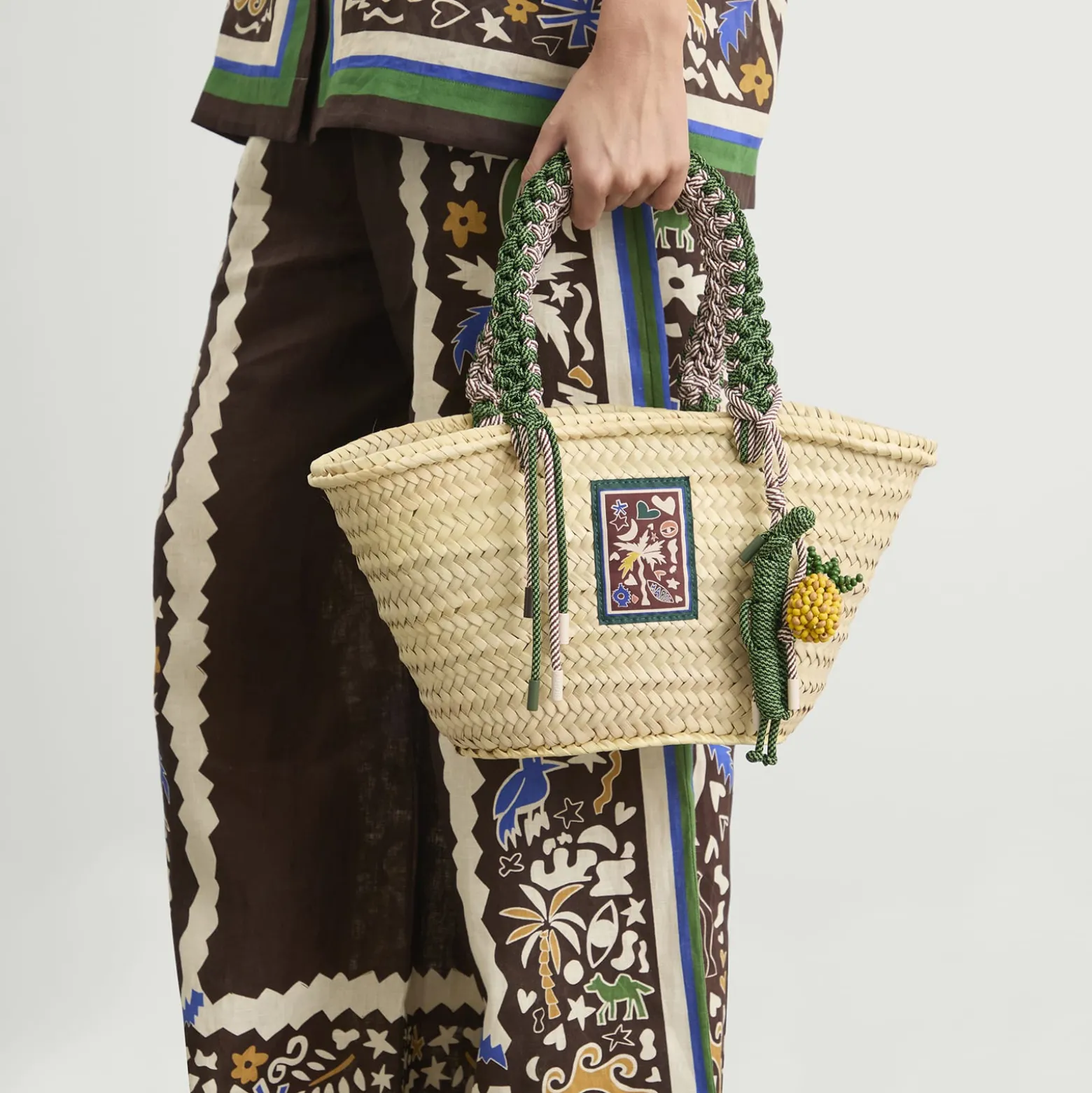 ALÉMAIS Macrame Midi Basket