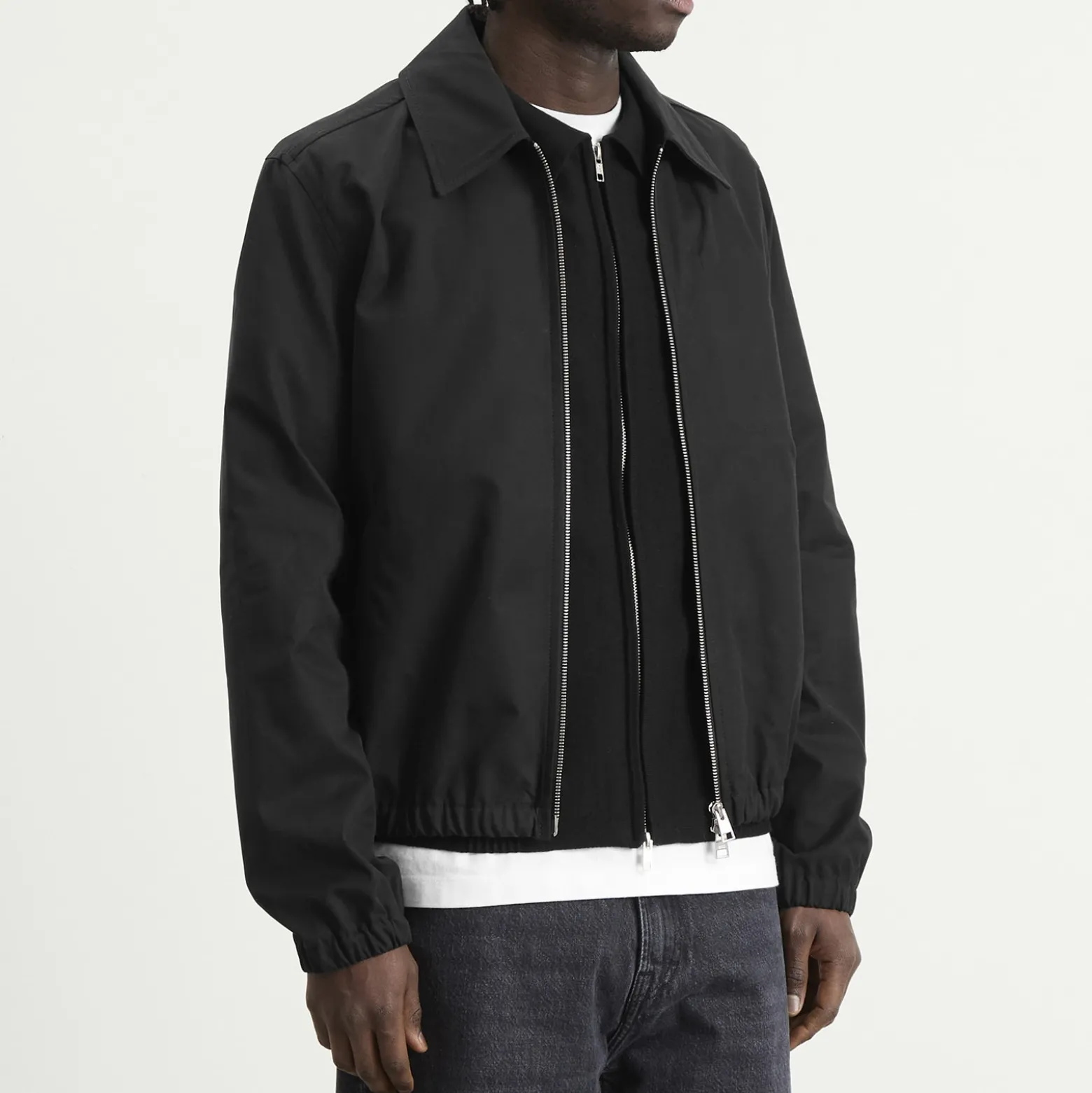 AMI Paris Zipped Jacket With Embossed Ami De Coeur