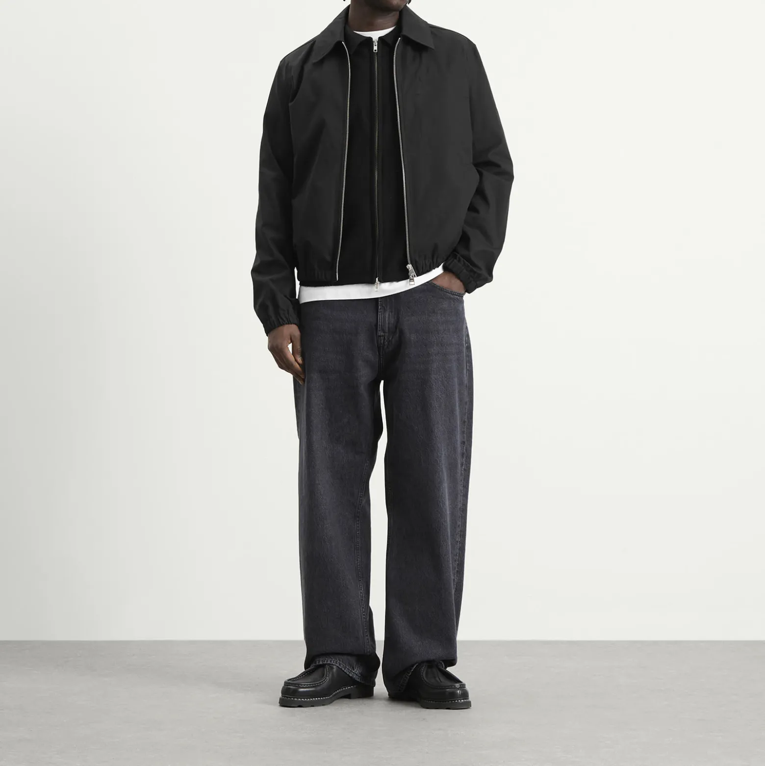 AMI Paris Zipped Jacket With Embossed Ami De Coeur
