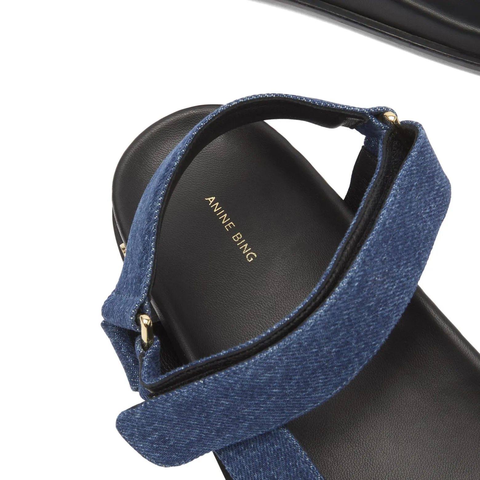 Anine Bing Jess Denim Sandals