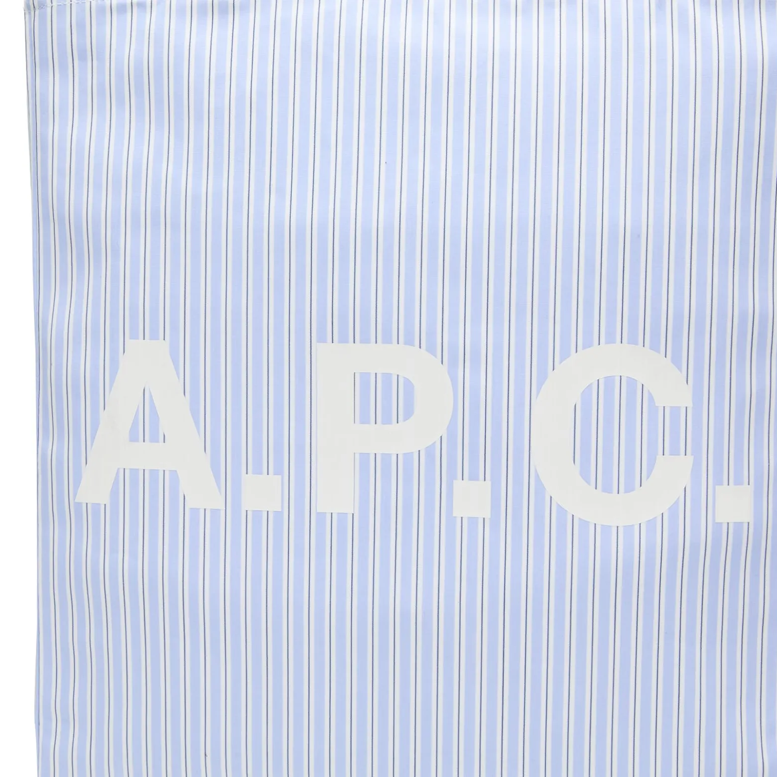 A.P.C. Striped Poplin Lou Tote Bag
