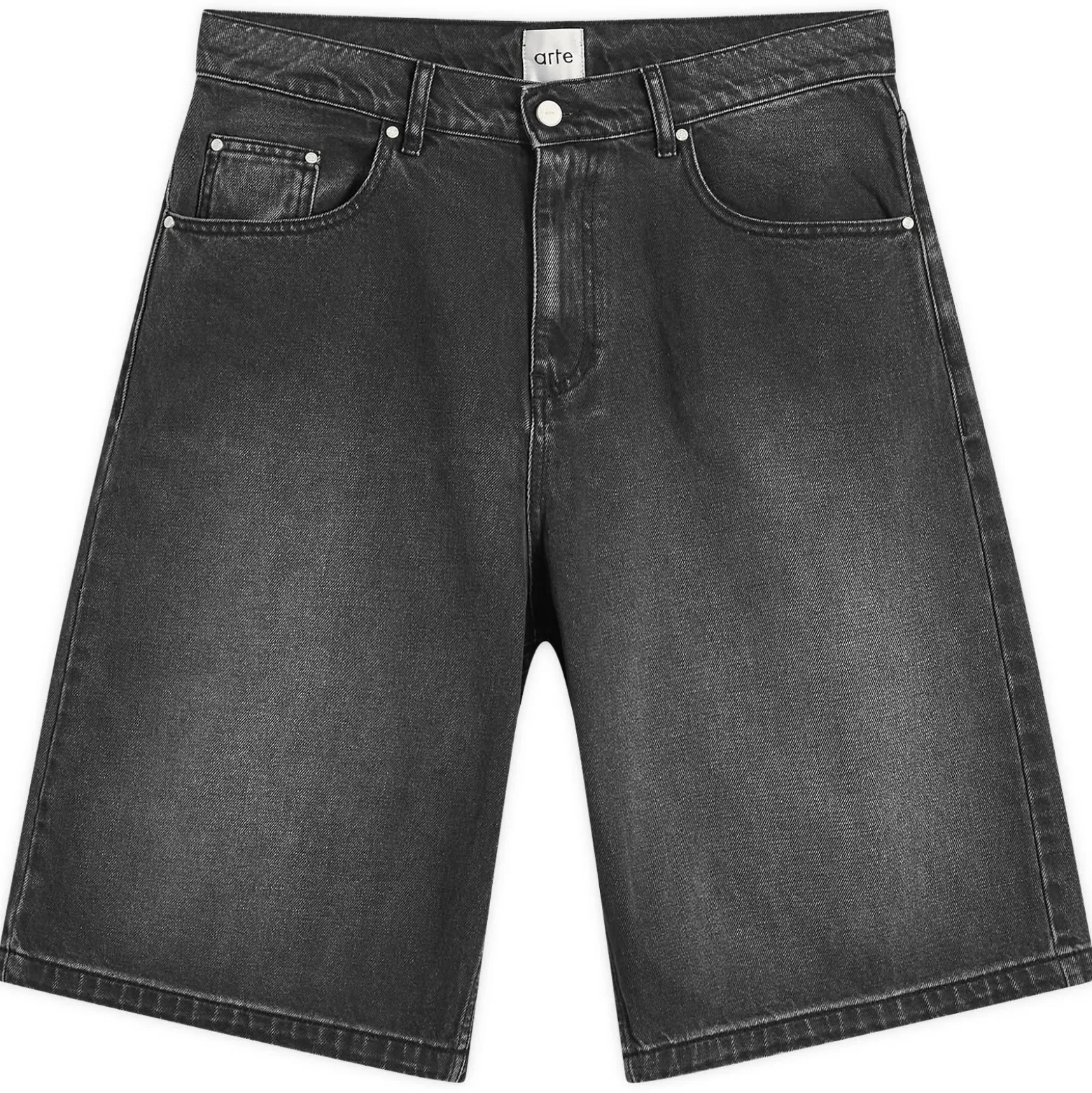 Arte Round Pocket Denim Shorts