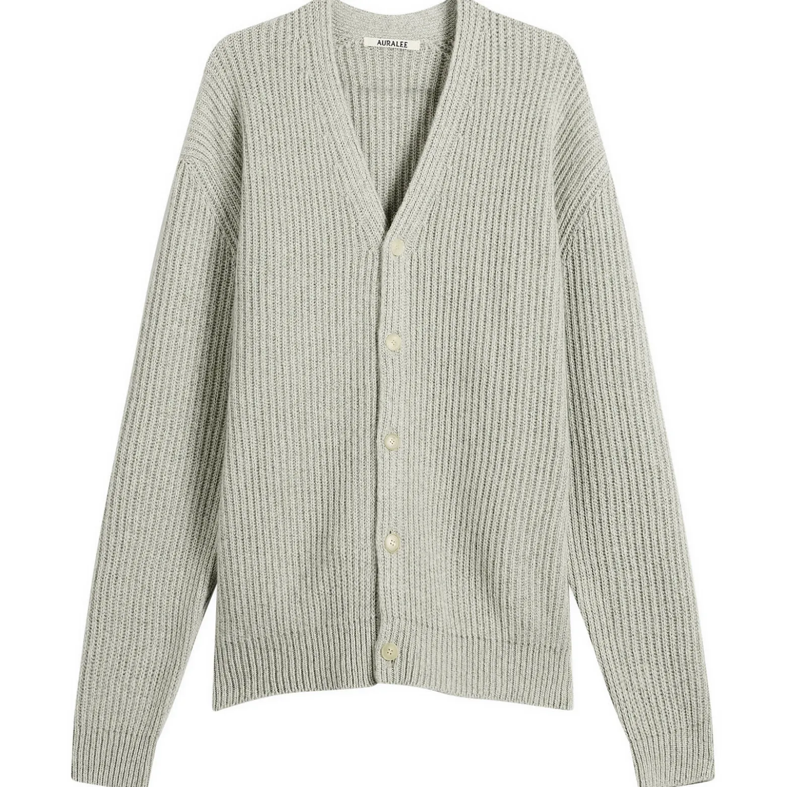 Auralee Cashmere Silk Melange Knit Cardigan