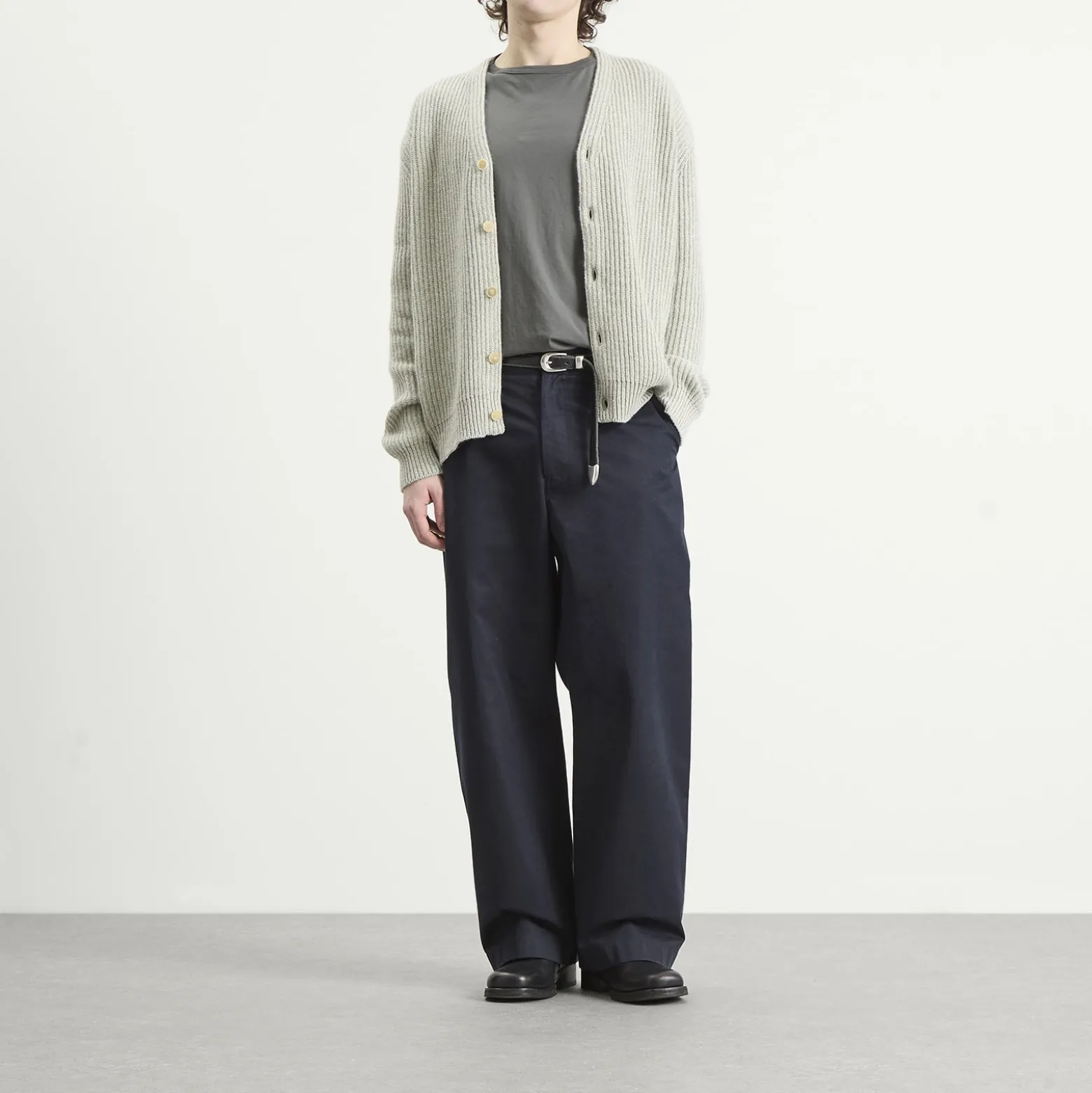 Auralee Cashmere Silk Melange Knit Cardigan