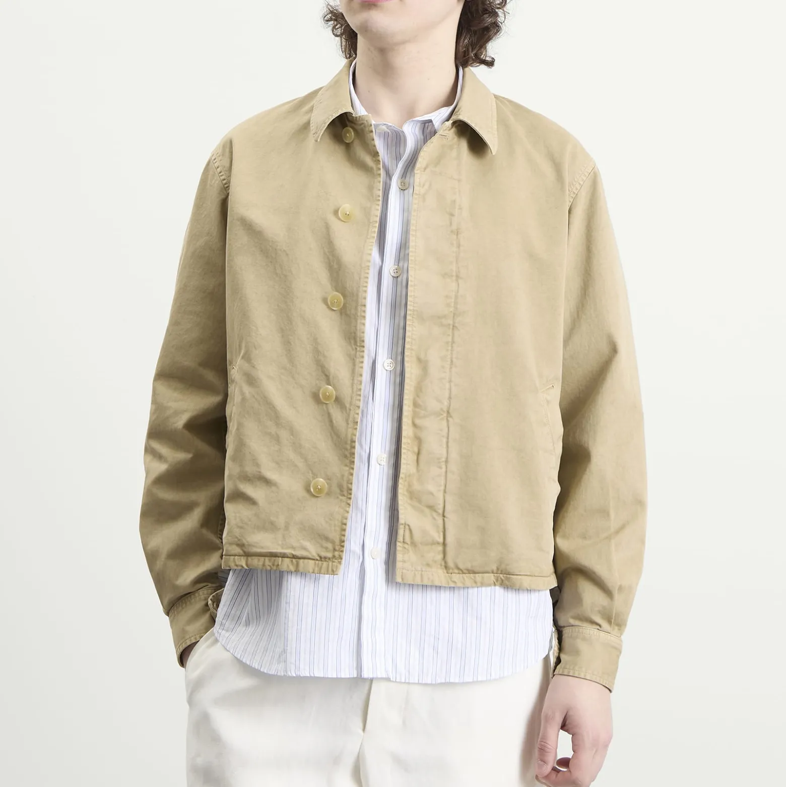 Auralee Garment-Dyed Finx Light Chino Blouson
