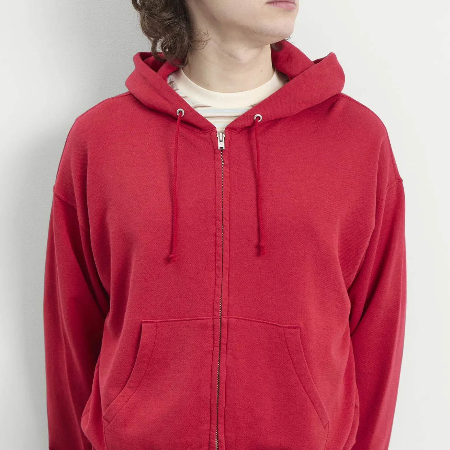Auralee High Twist Zip Hoodie
