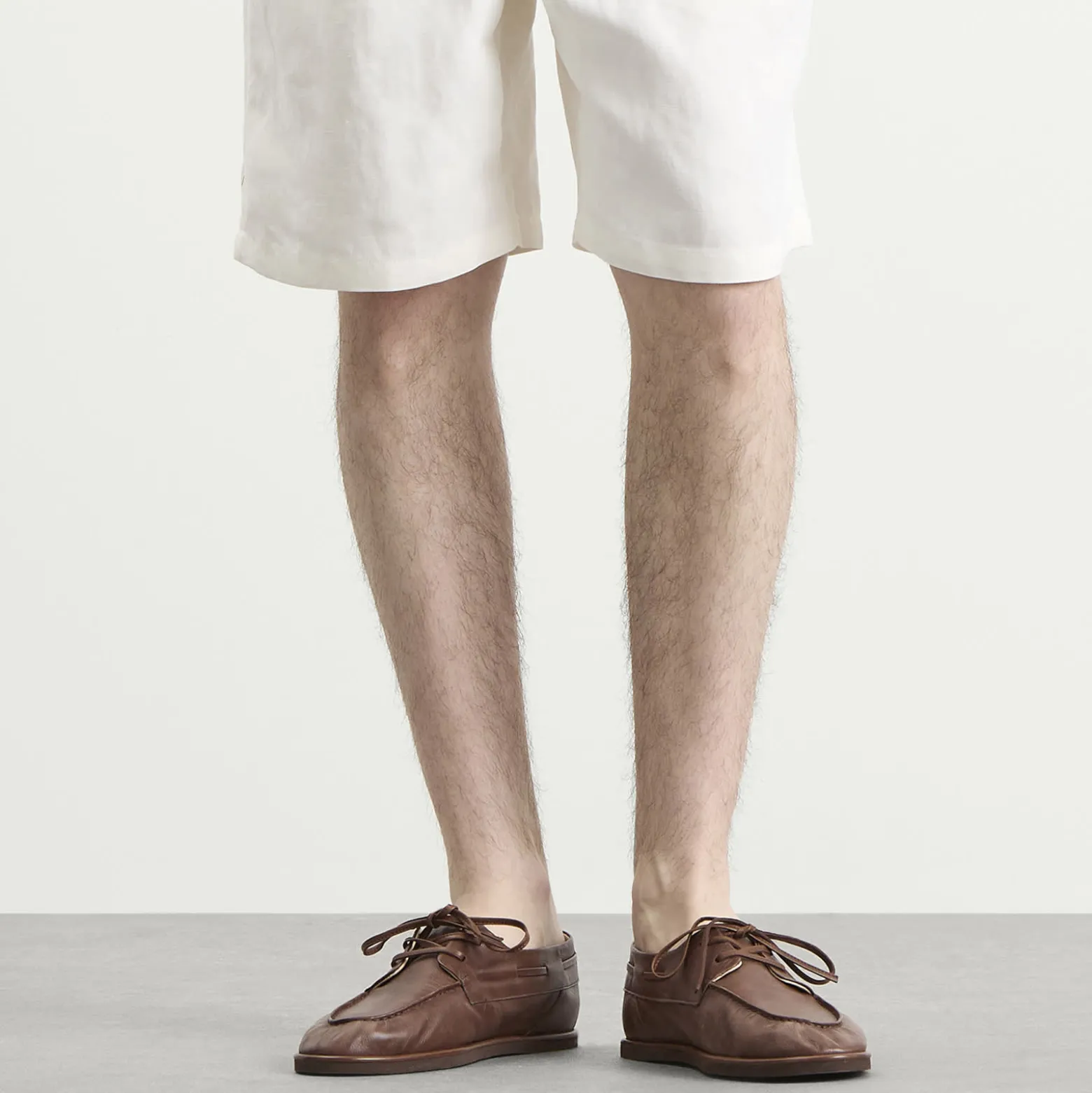 Auralee Leather Deck Shoes