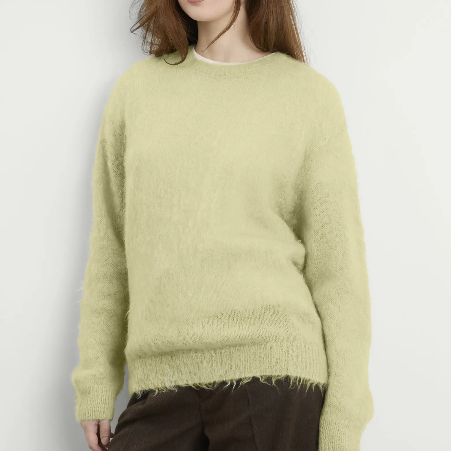 Auralee Mohair Knit Pullover