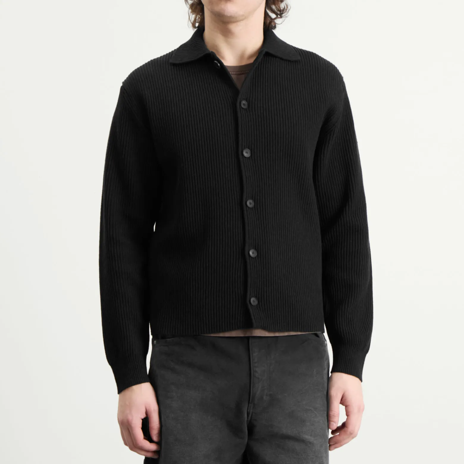 Auralee Rib Knit Cardigan