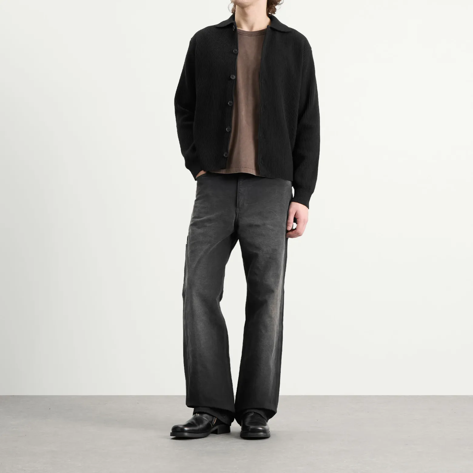 Auralee Rib Knit Cardigan