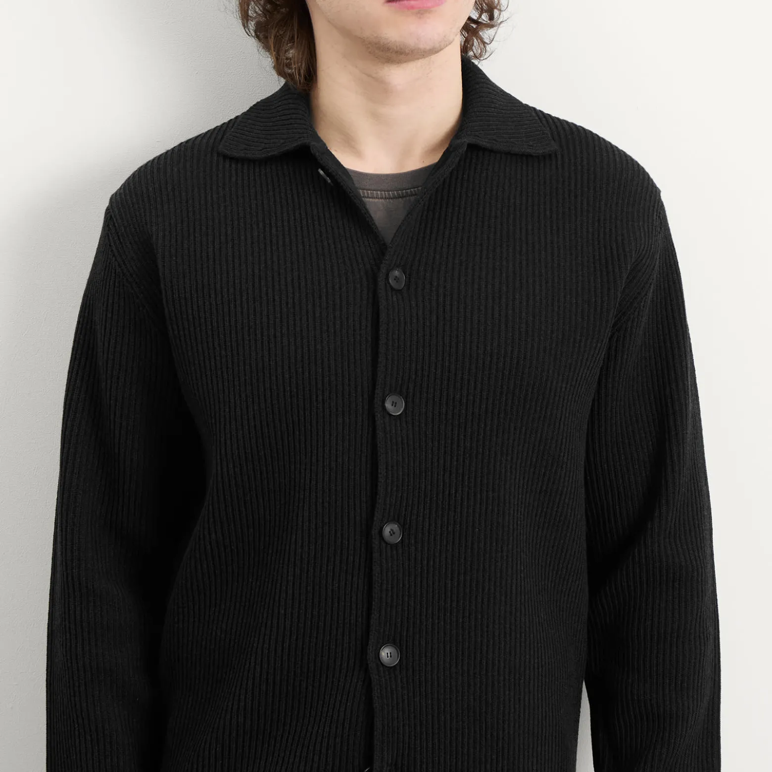 Auralee Rib Knit Cardigan