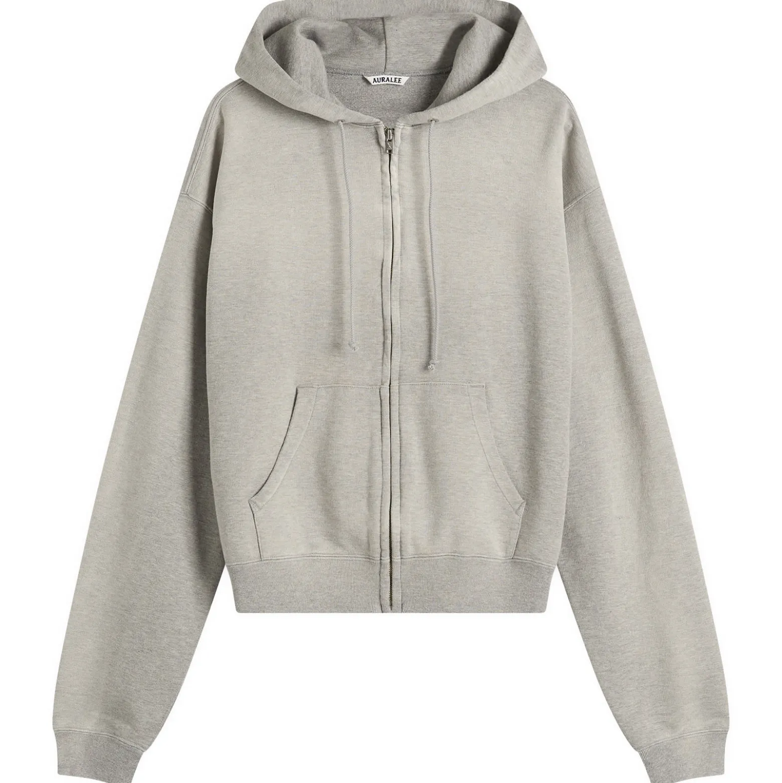 Auralee Zip Up Pima Hoodie