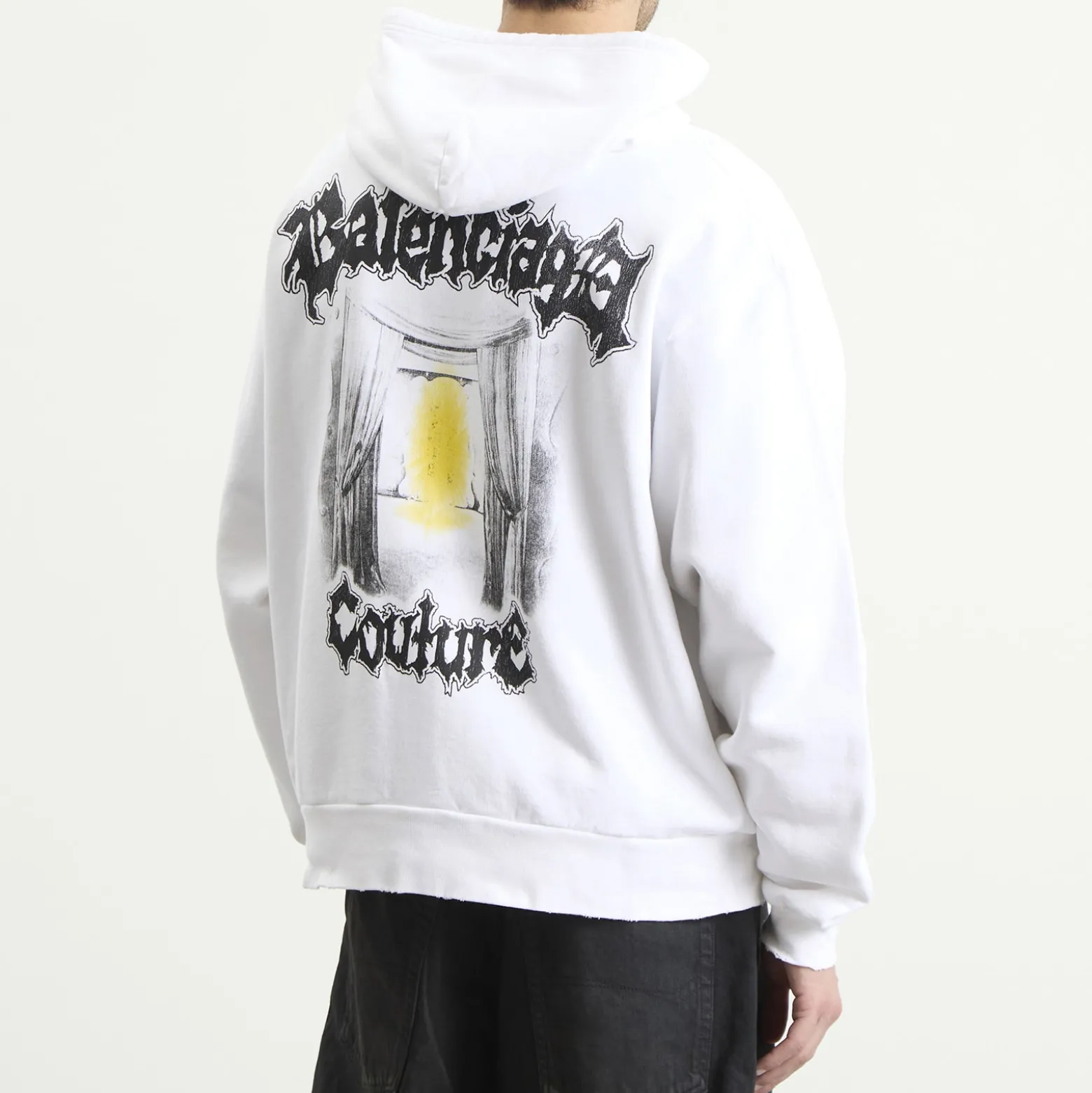 Balenciaga Metal Merch Oversized Zip-Up Hoodie
