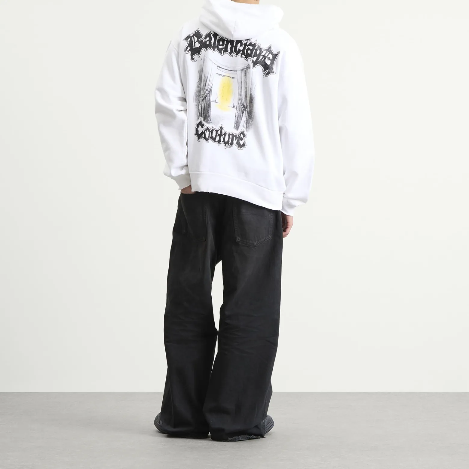 Balenciaga Metal Merch Oversized Zip-Up Hoodie