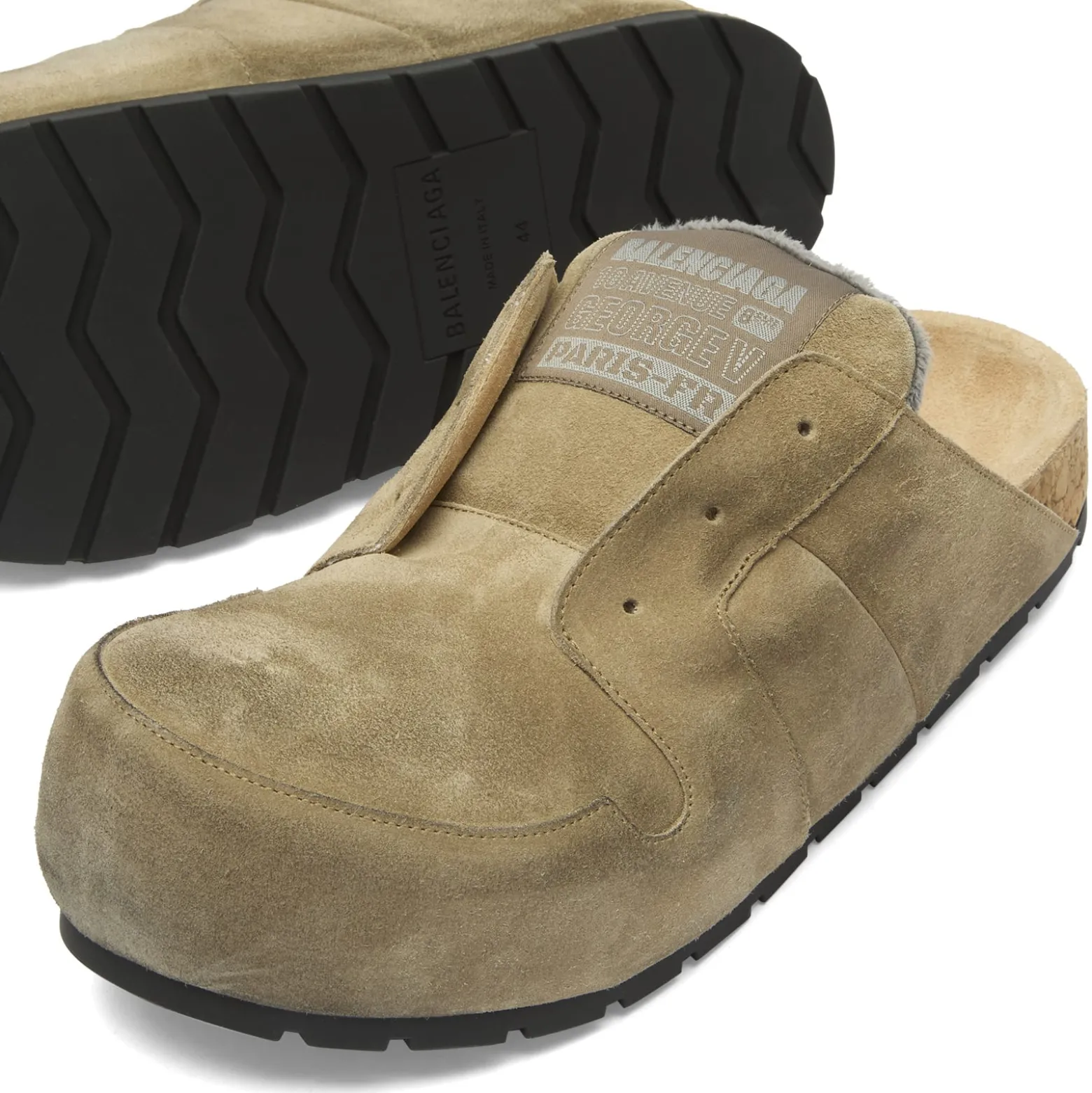Balenciaga Worn Out Suede Mule
