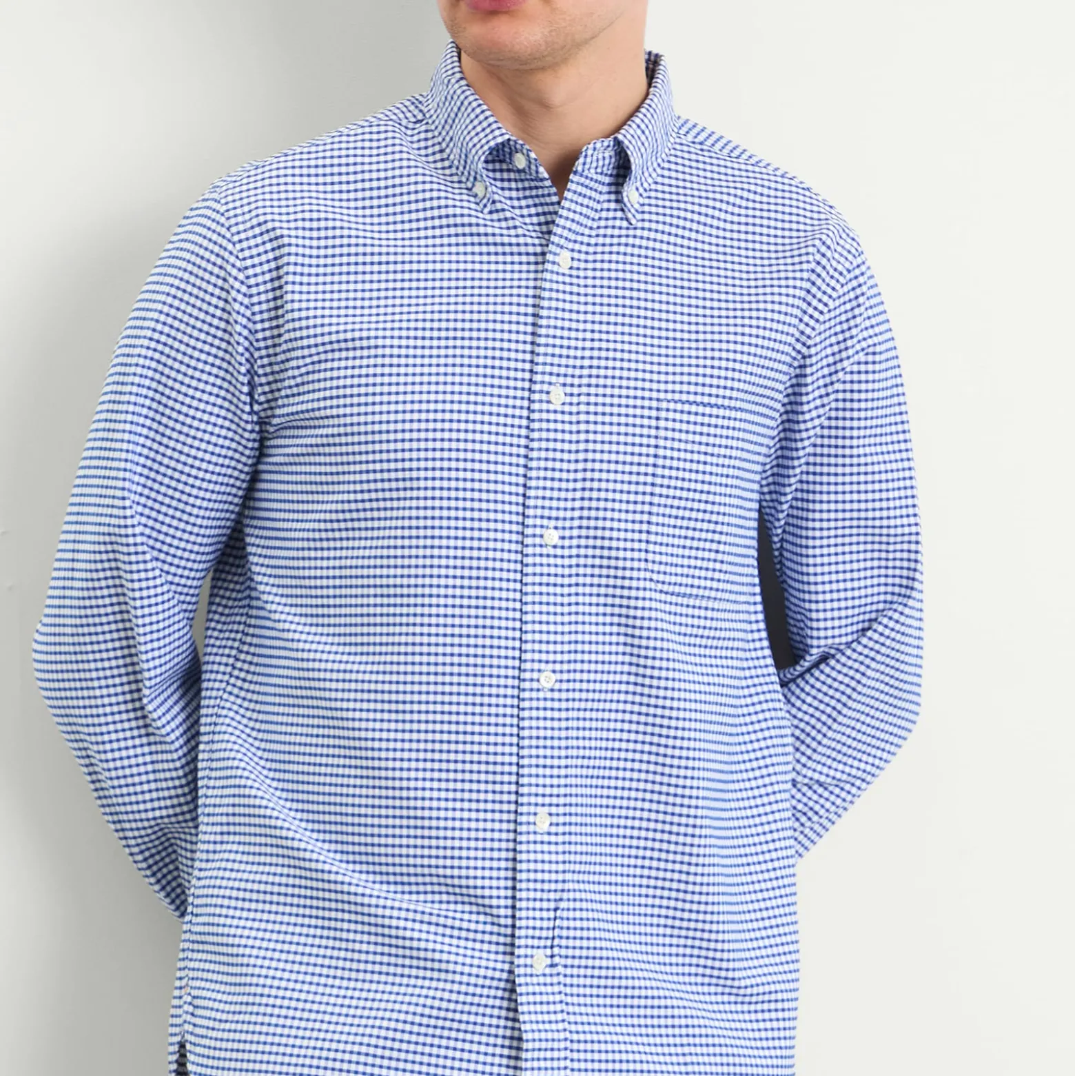 Beams Plus Button Down Gingham Oxford Shirt