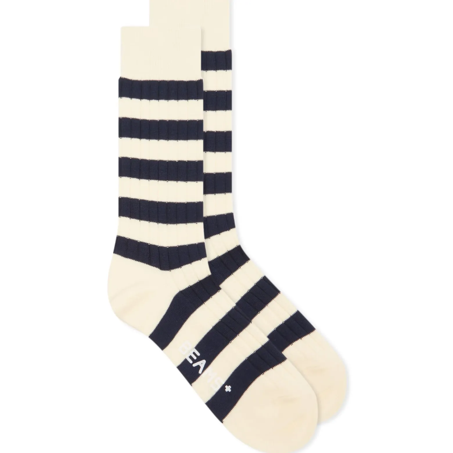 Beams Plus Rib Stripe Sock
