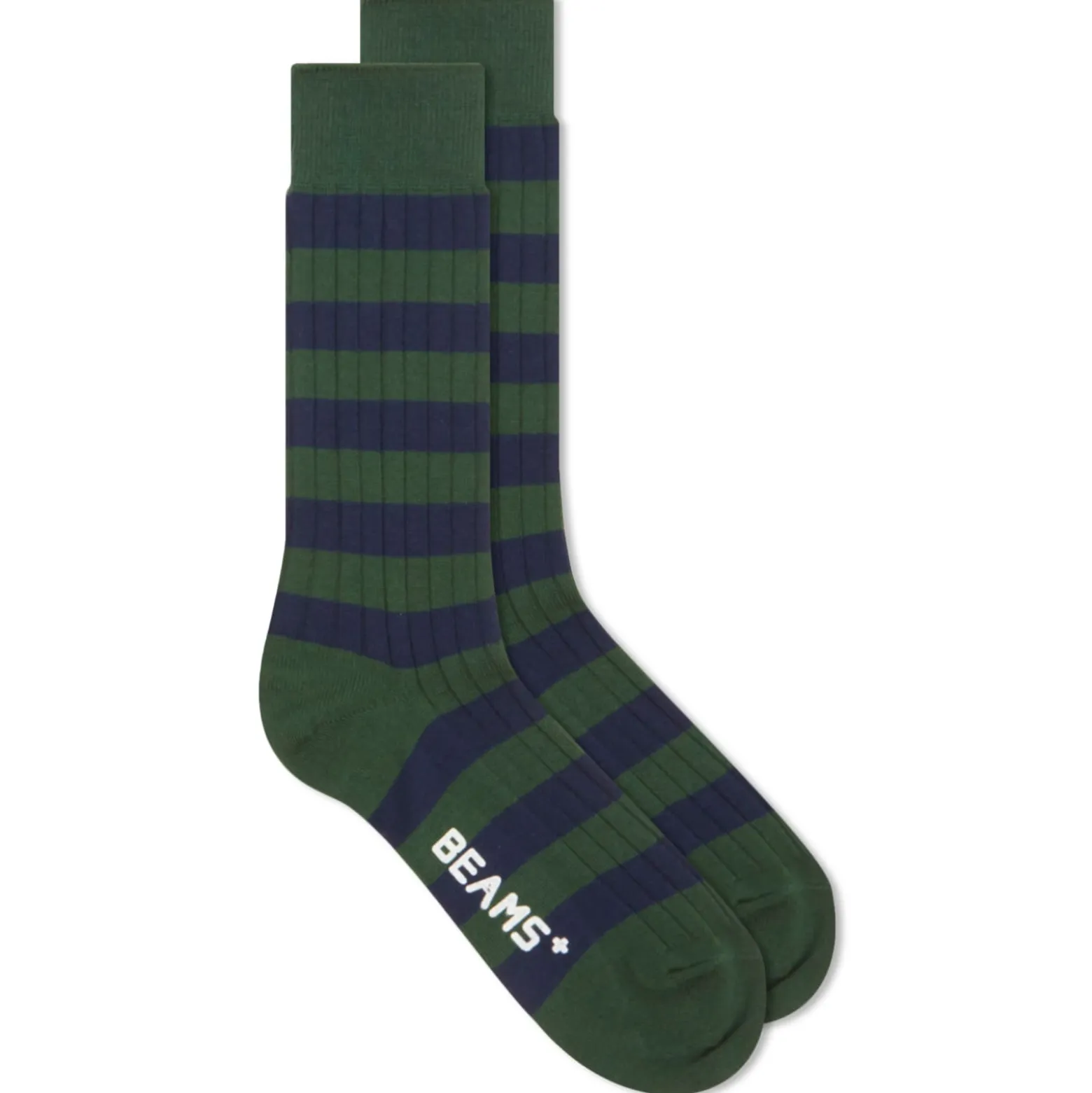Beams Plus Rib Stripe Sock