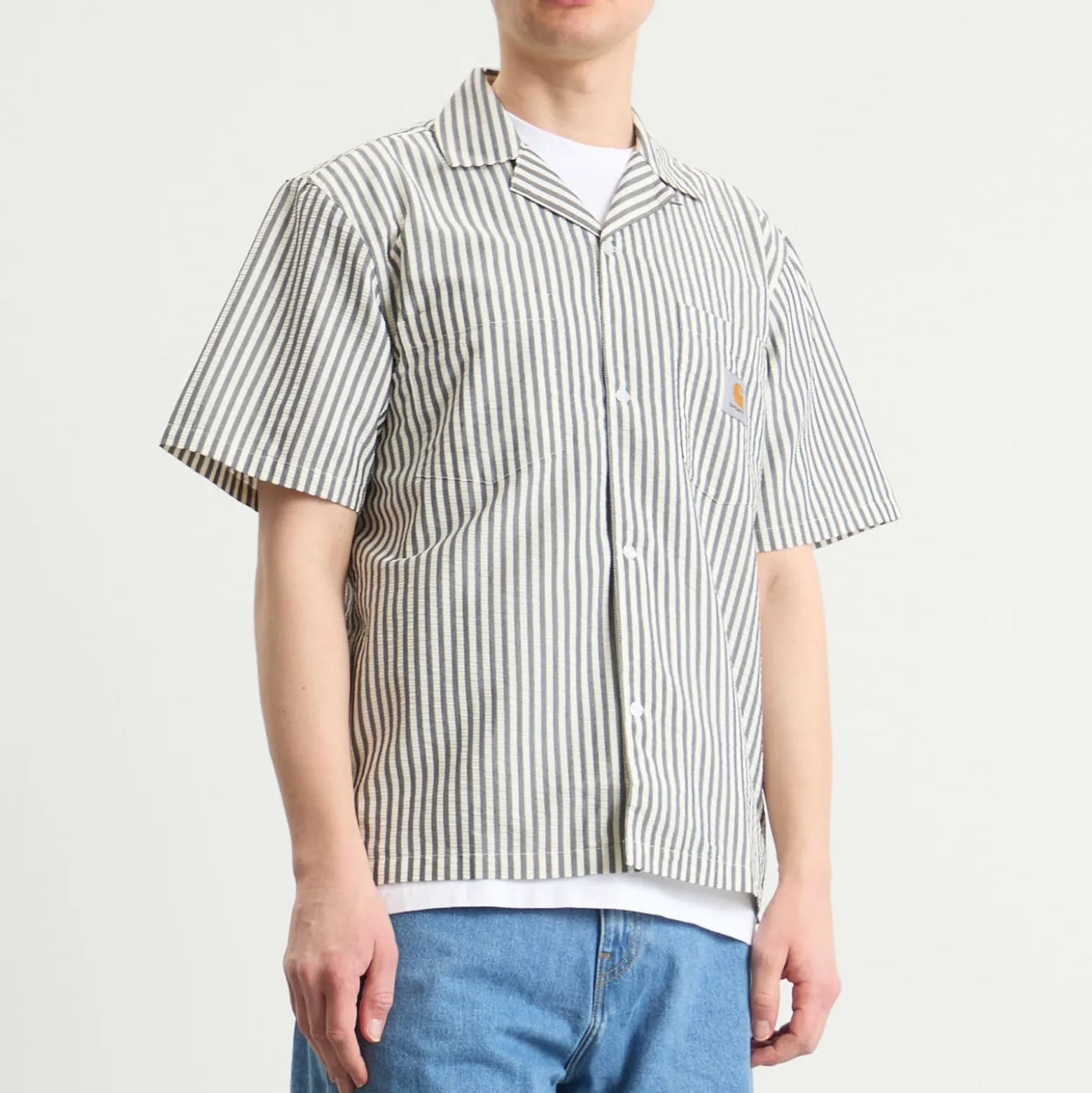 Carhartt WIP Leavel Short Sleeve Stripe Shirt