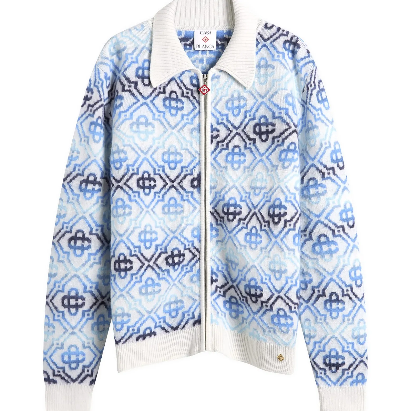 Casablanca Space Dye Monogram Zip Up