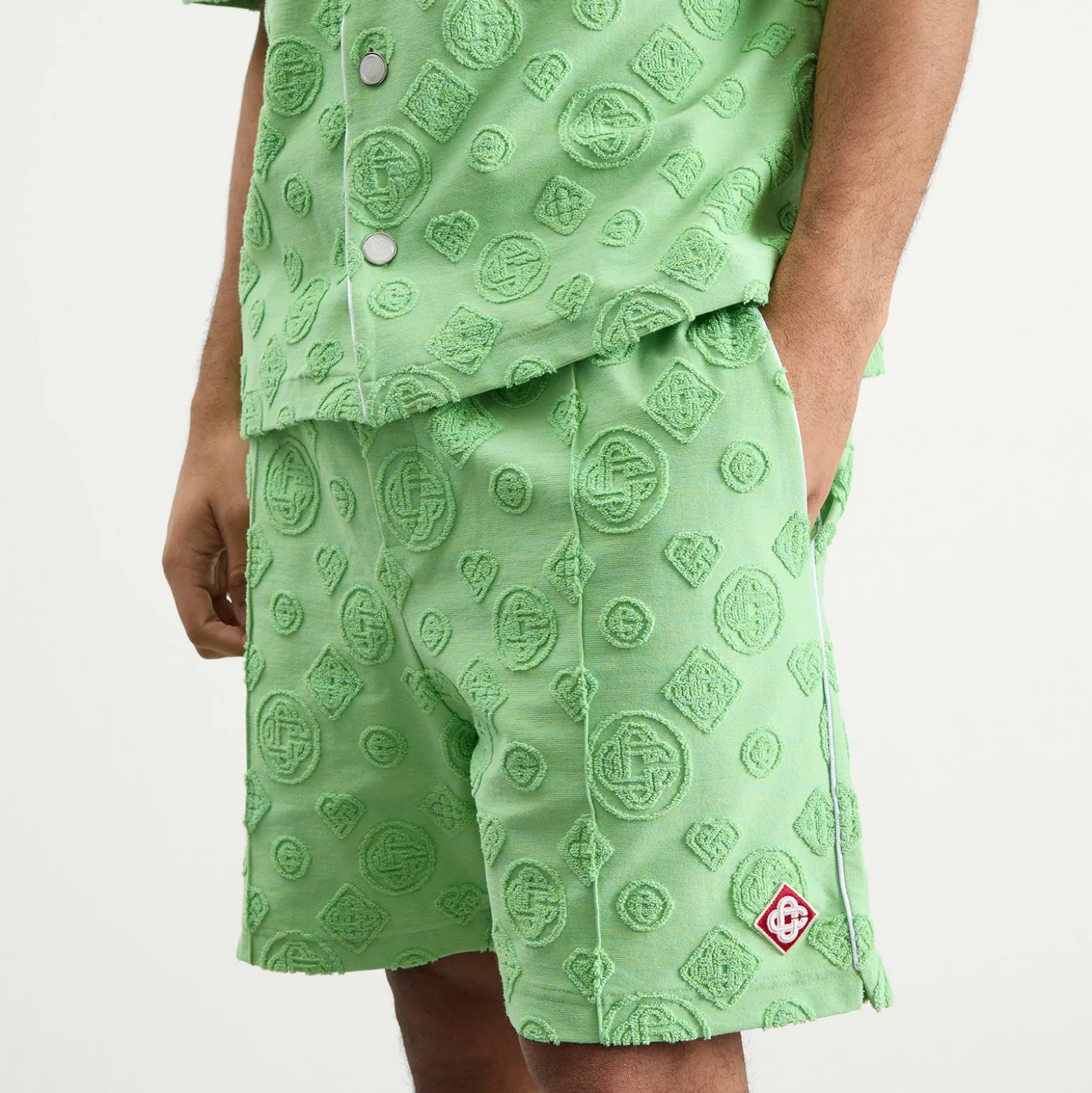 Casablanca Towelling Monogram Short