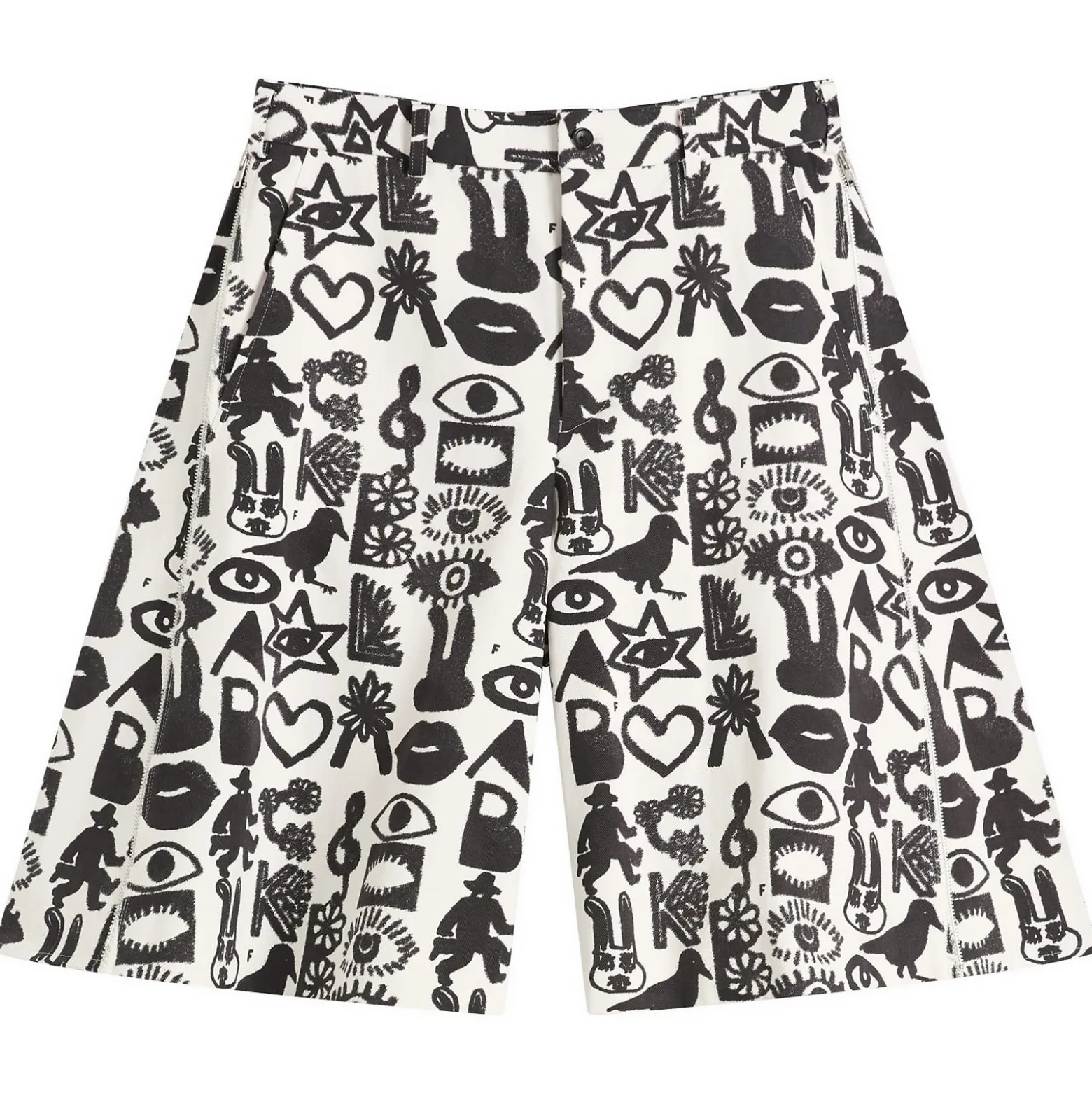 Comme des Garçons Black Cotton Pagowski Shorts