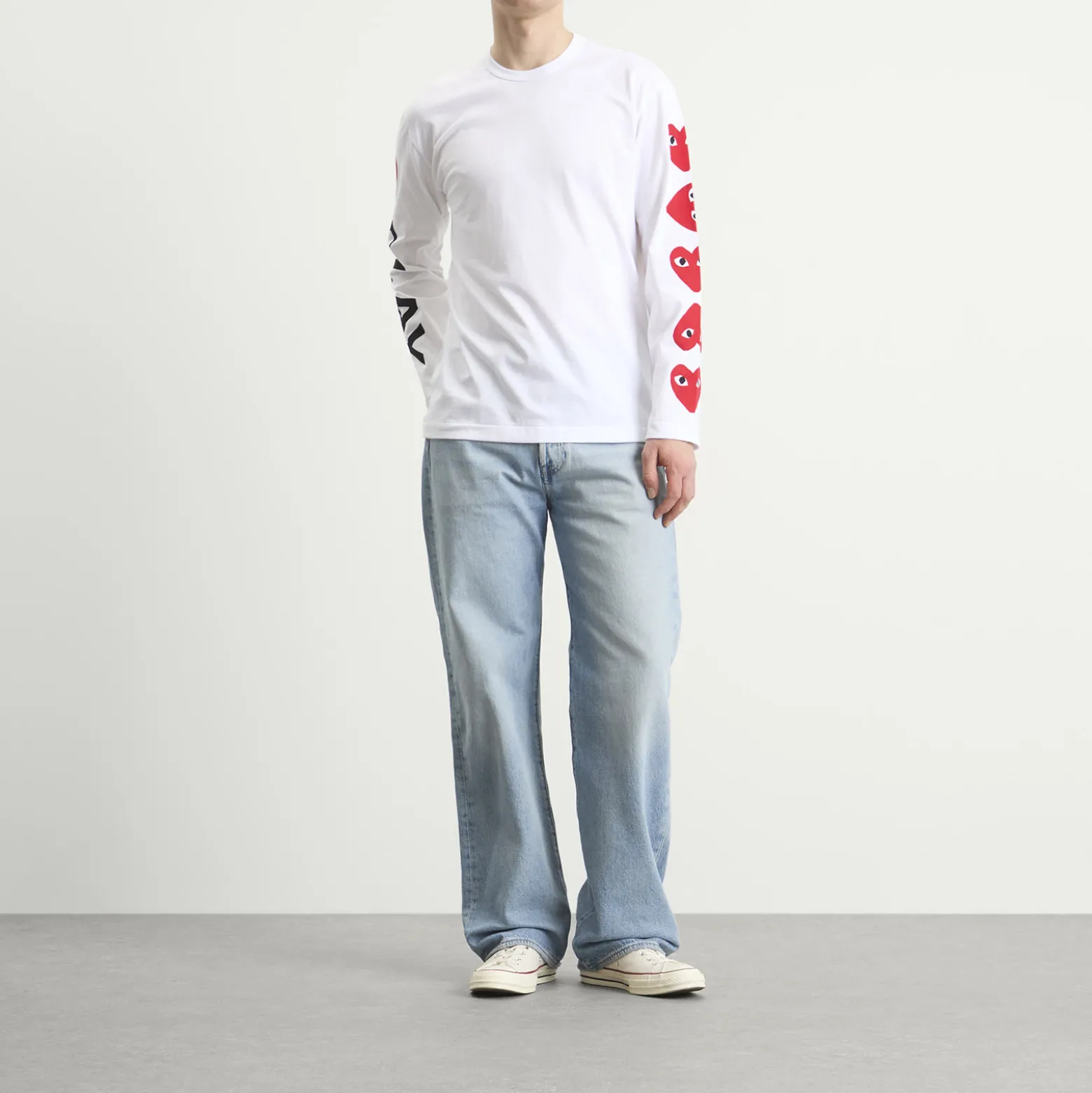 Comme des Garçons Play Red Heart Long Sleeve T-Shirt