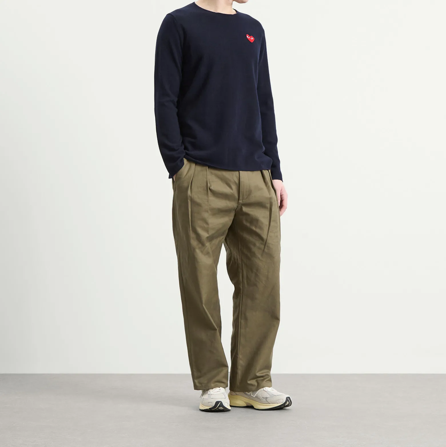 Comme des Garçons Play U Sweater Red Emblem Knit