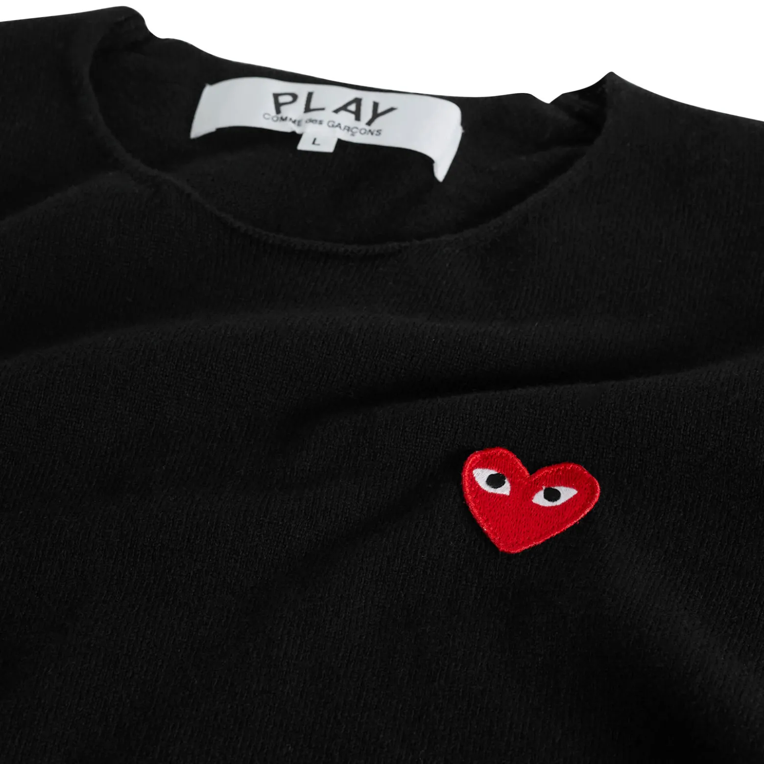 Comme des Garçons Play U Sweater Red Emblem Knit