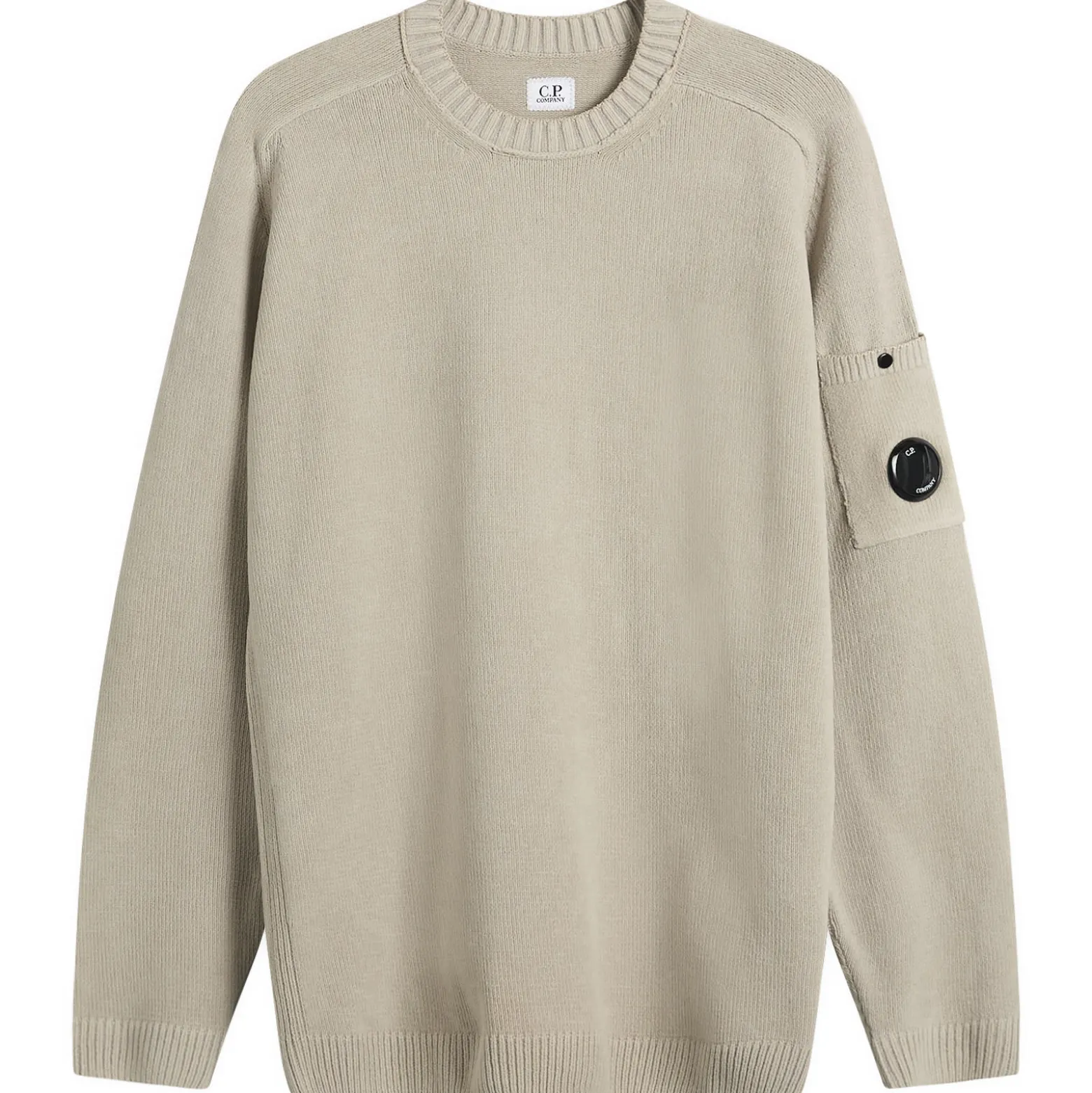 C.P. Company Cotton Chenille Crewneck Lens Sweater