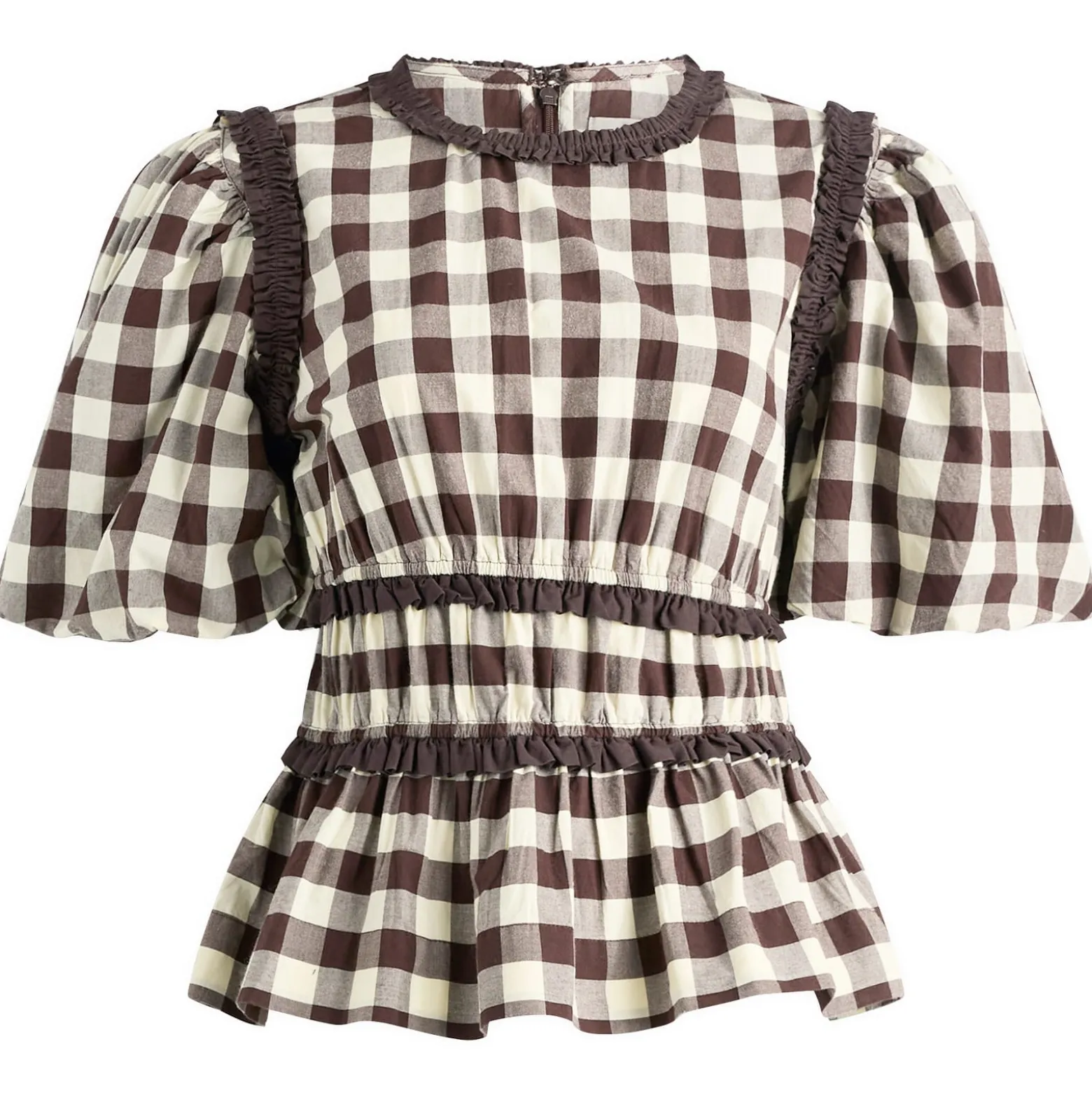 Damson Madder Everly Ruffle Blouse