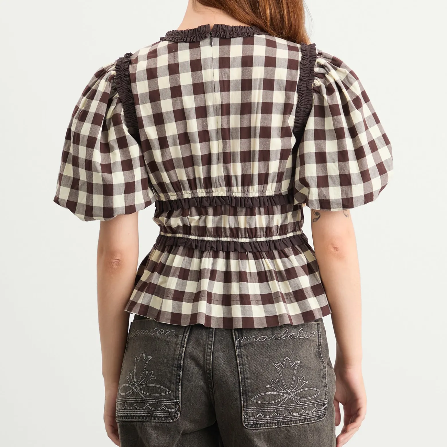 Damson Madder Everly Ruffle Blouse