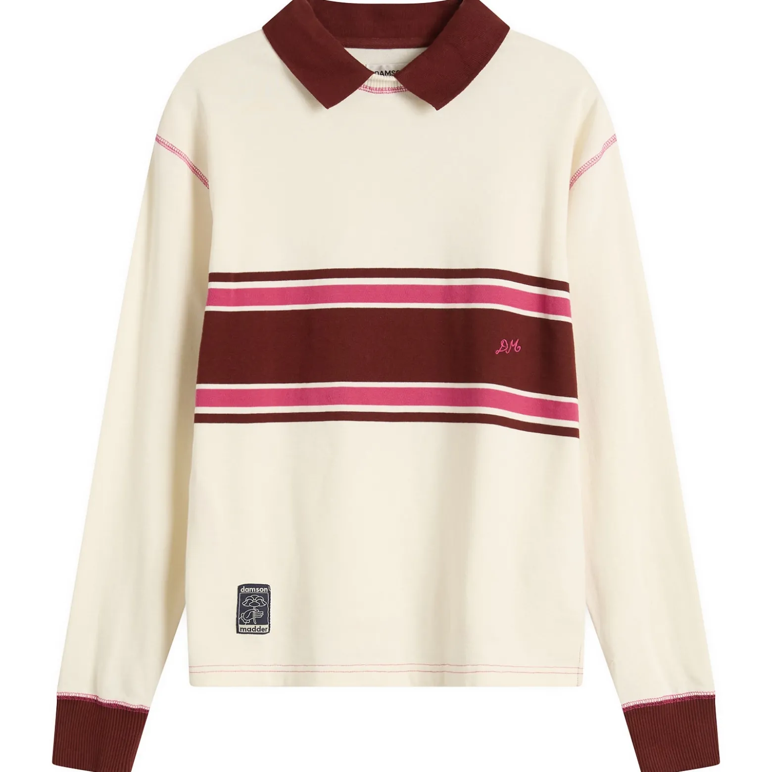 Damson Madder Olina Placement Stripe Rugby Shirt