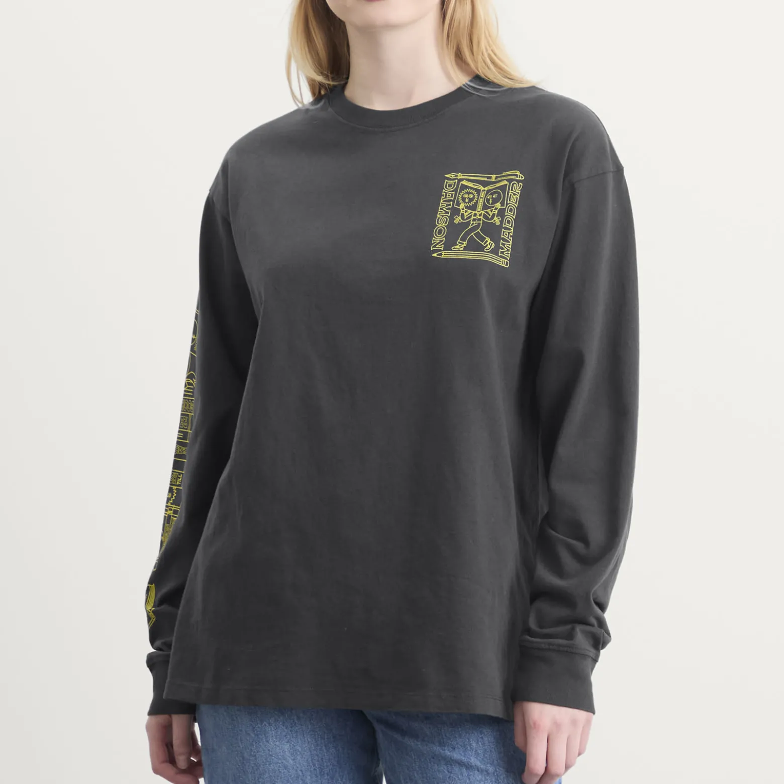 Damson Madder The Reader Long Sleeve T-Shirt