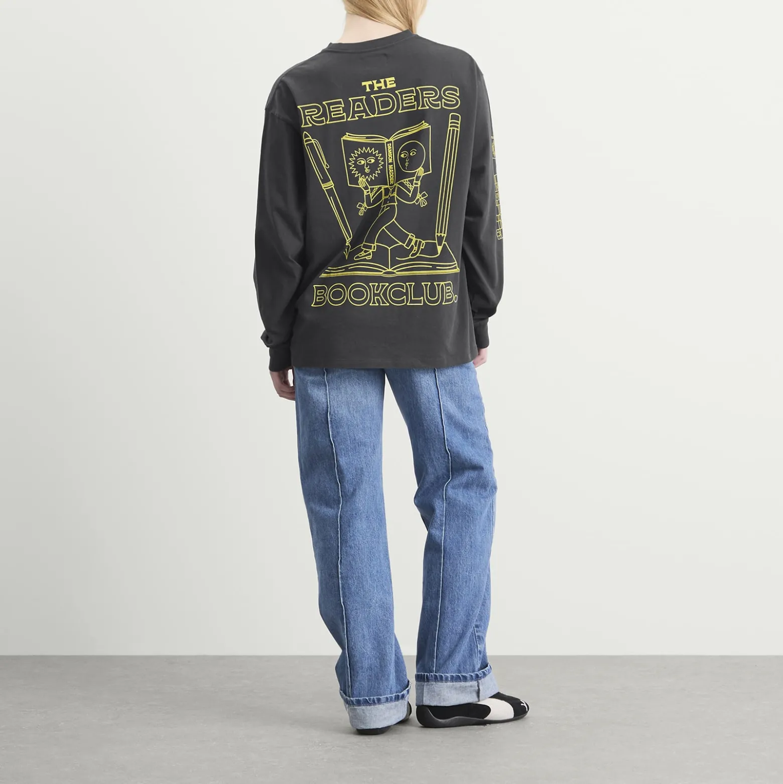 Damson Madder The Reader Long Sleeve T-Shirt