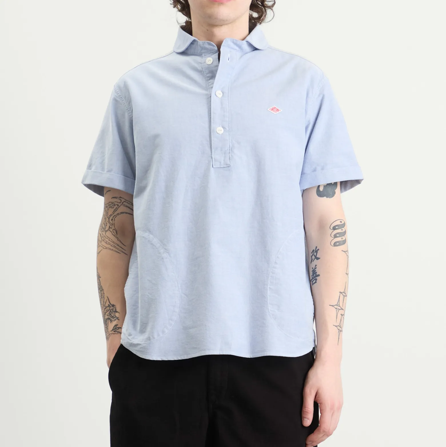 Danton Round Collar Pull Over Shirt