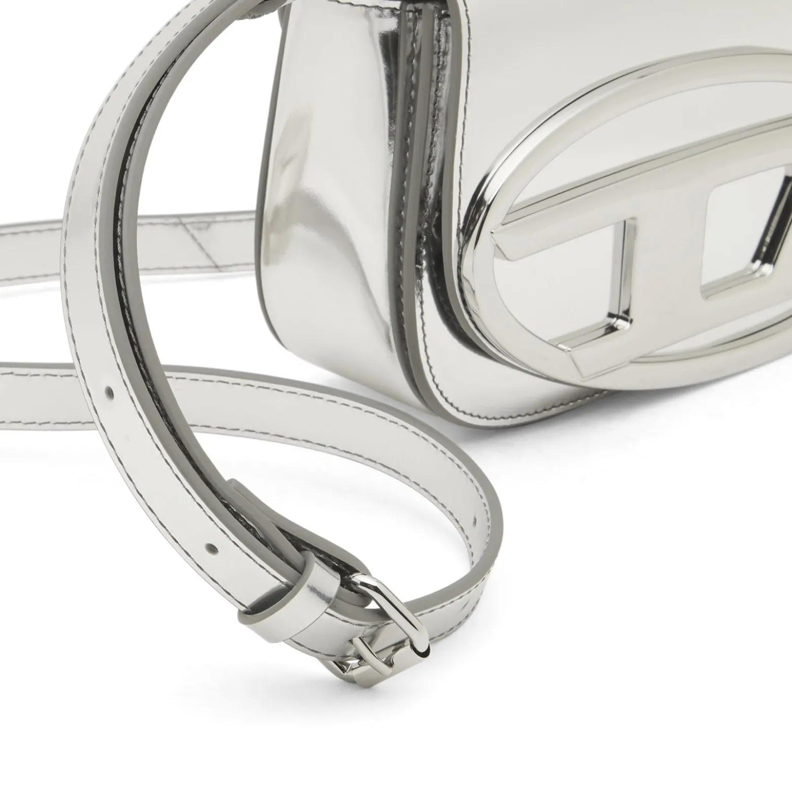 Diesel 1DR Logo Mirror Leather Handbag