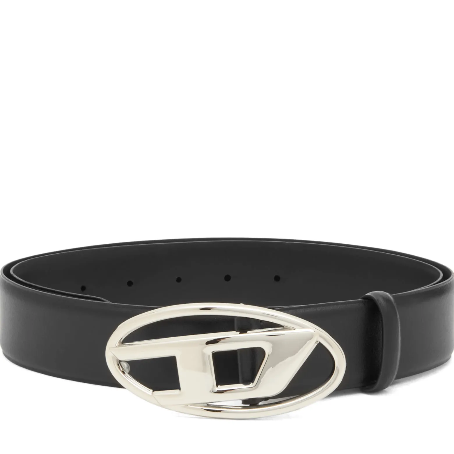 Diesel Logo Buckle Leather Belt