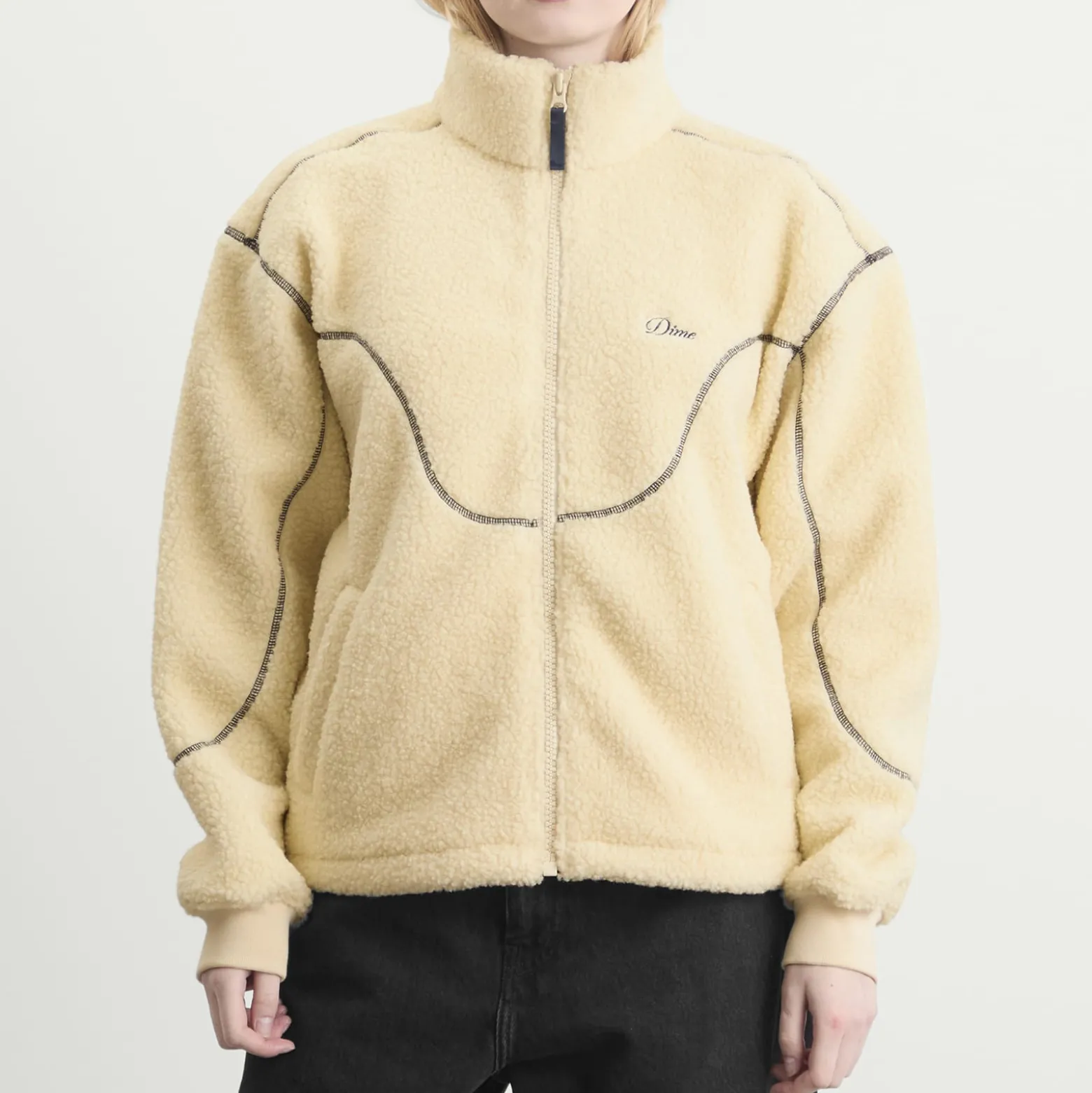Dime Polar Fleece Sherpa Zip