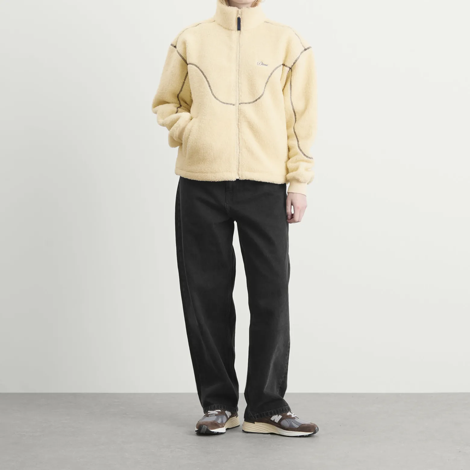 Dime Polar Fleece Sherpa Zip