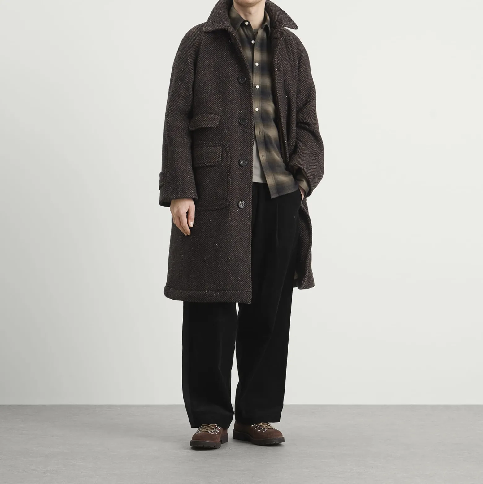 Drake's x Nanga Raglan Overcoat