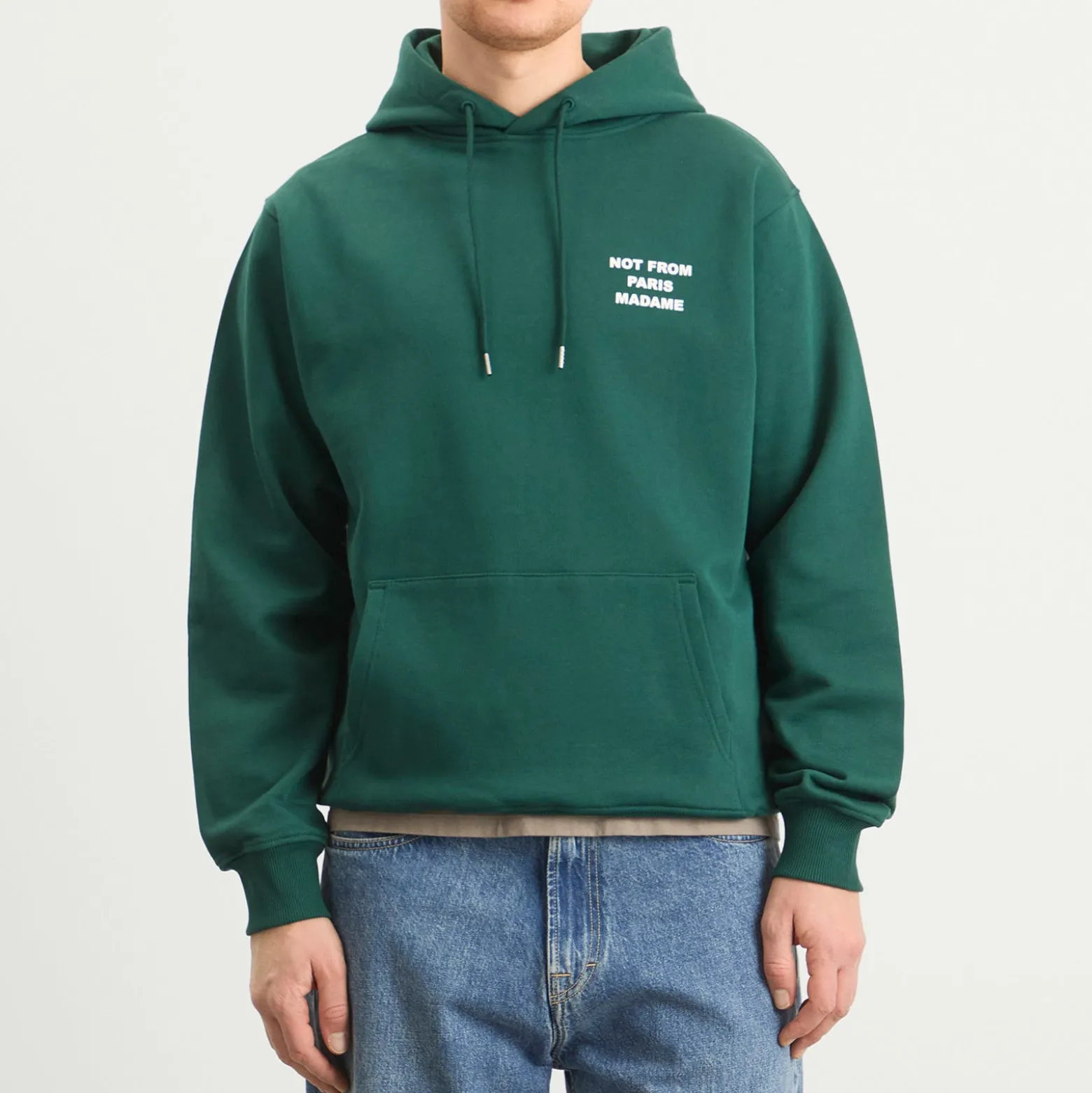 Drôle de Monsieur Not From Paris Madame Slogan Hoodie