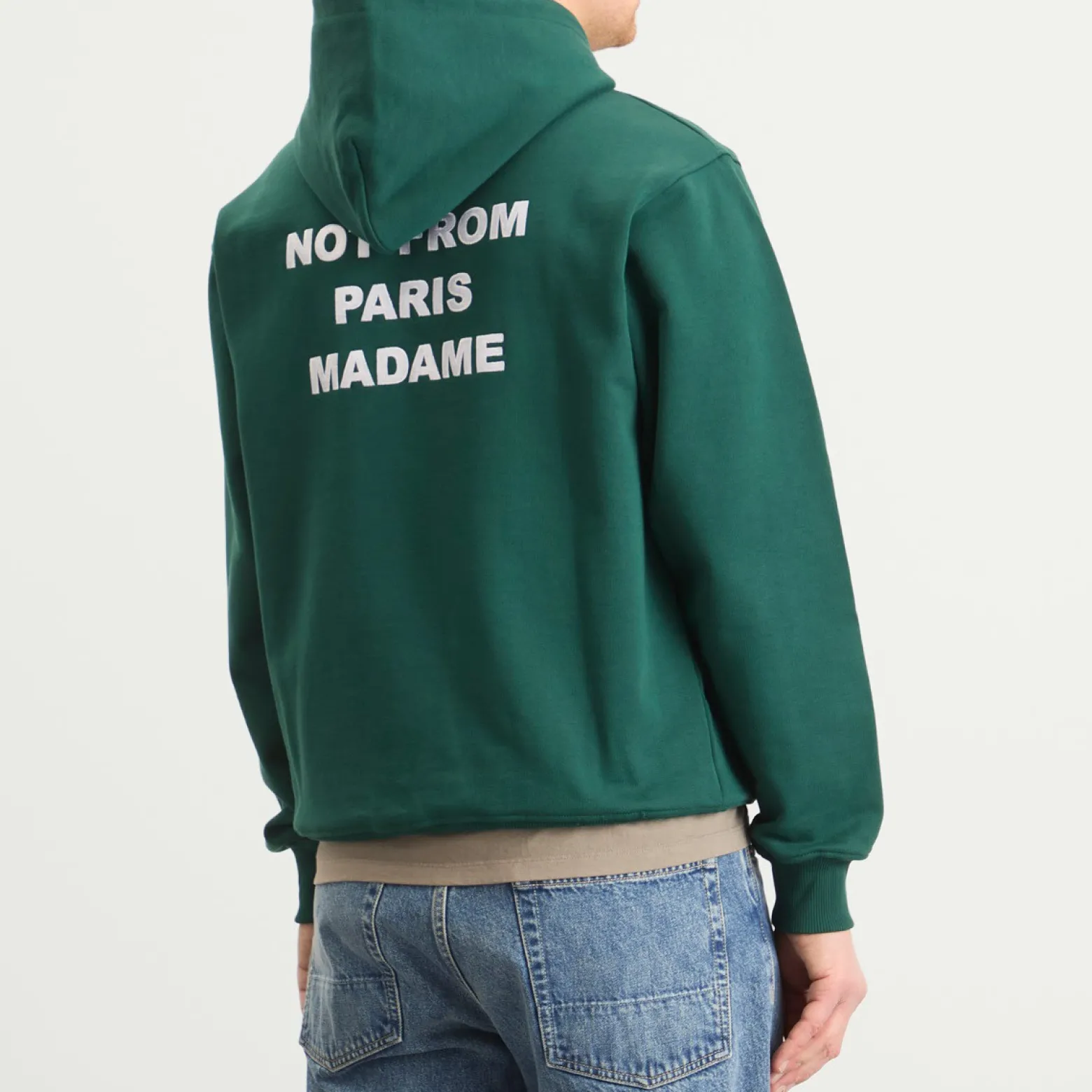 Drôle de Monsieur Not From Paris Madame Slogan Hoodie