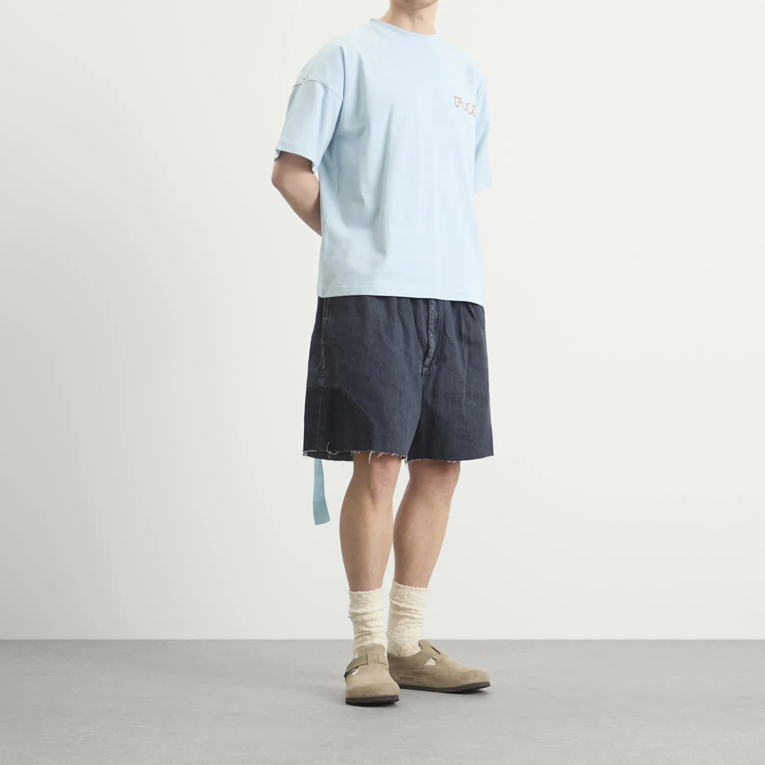 EBiT Octagon Patch Denim Lofty Shorts