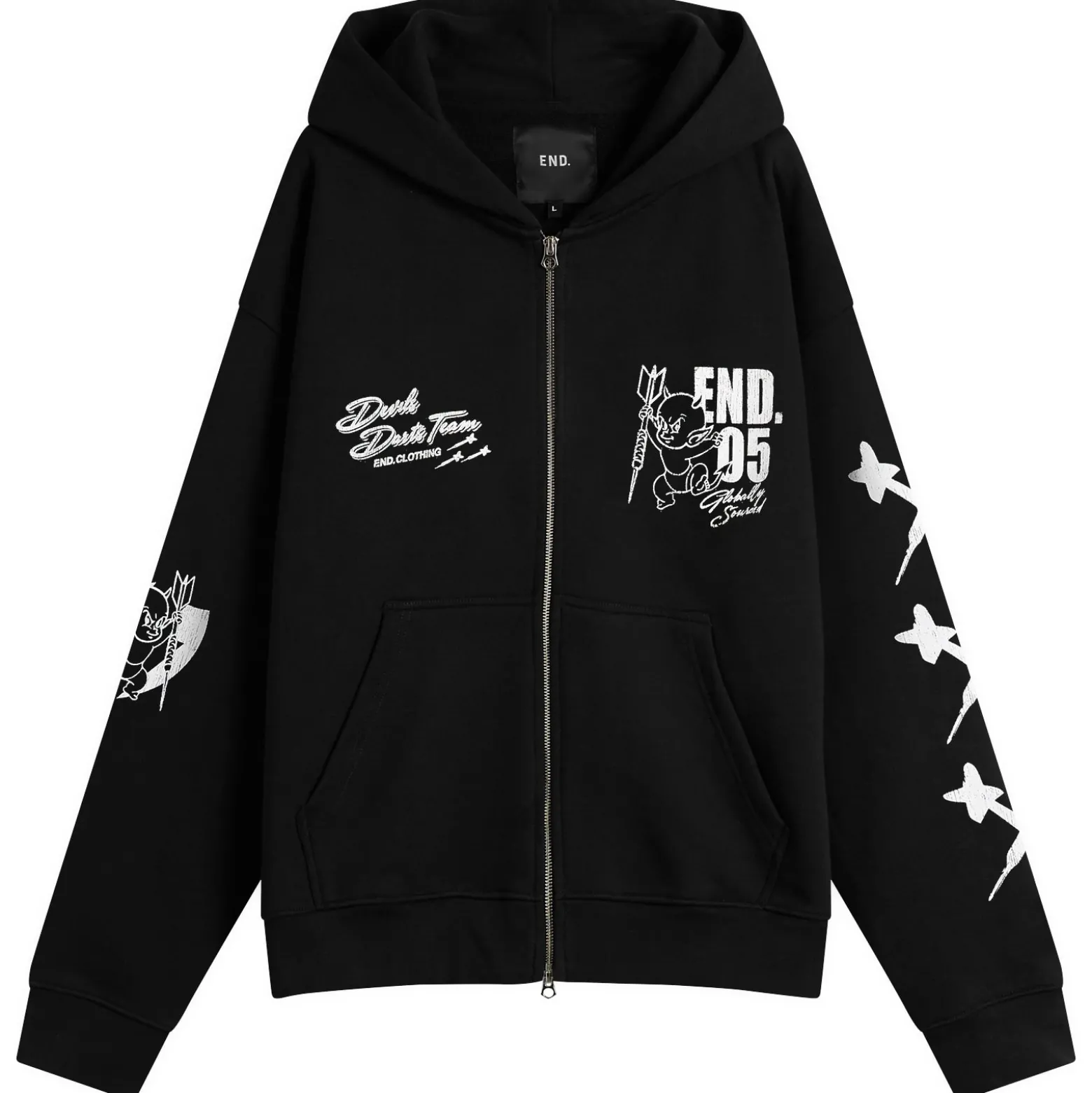 END. Devils Darts Team Zip-Hoodie