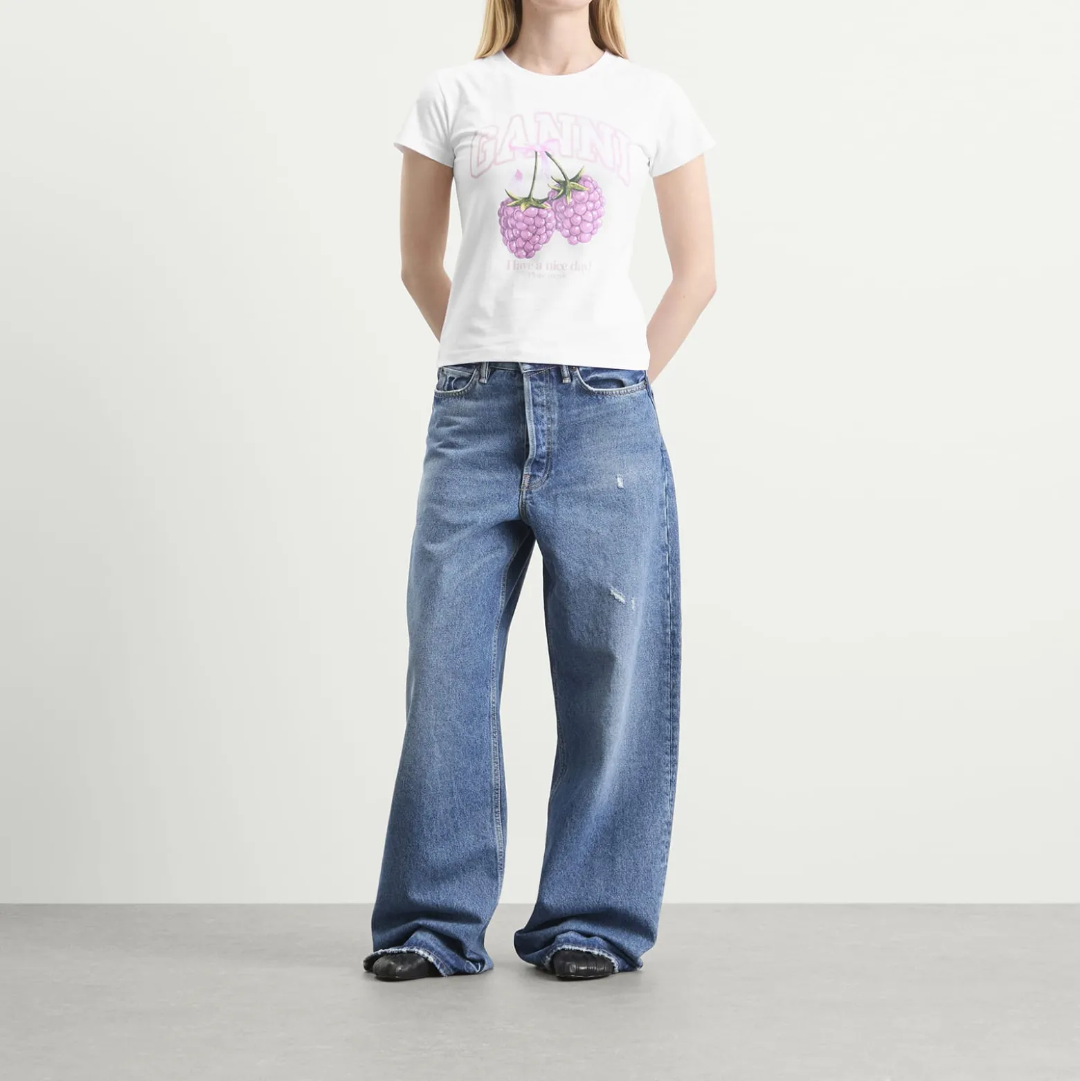 GANNI Baby Fit T-Shirt